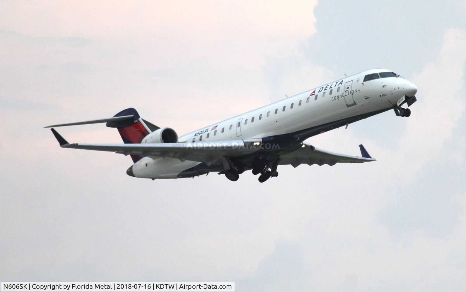 N606SK, 2006 Bombardier CRJ-700 (CL-600-2C10) Regional Jet C/N 10250, DTW 2018
