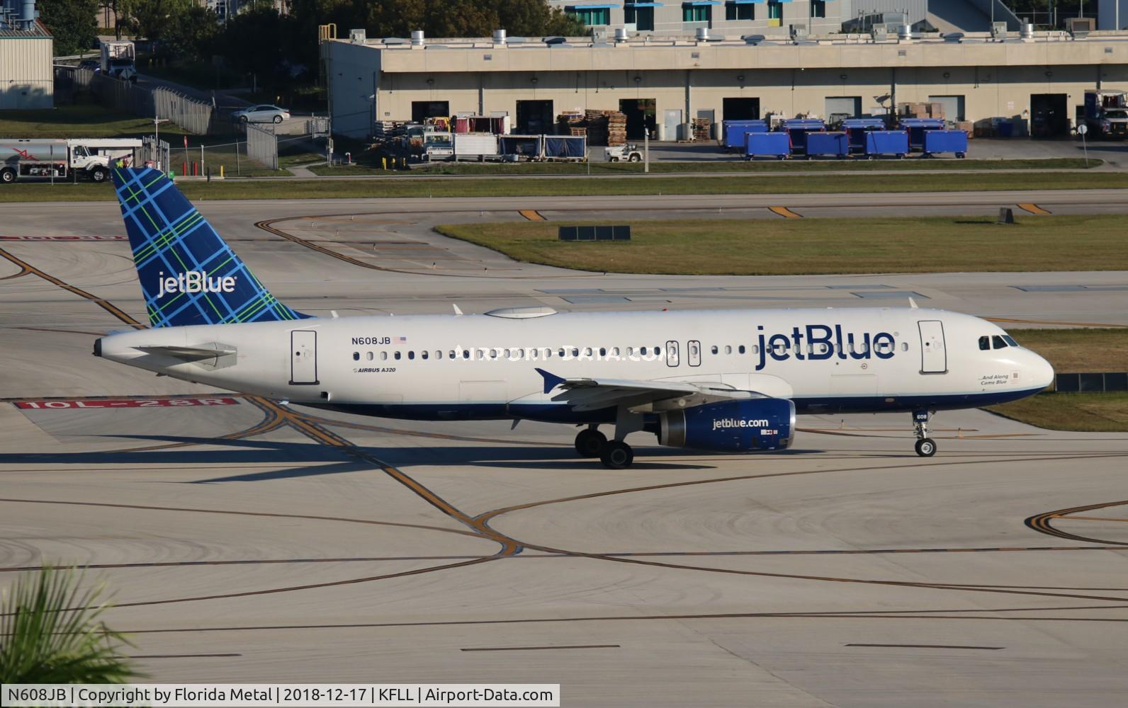 N608JB, 2005 Airbus A320-232 C/N 2415, FLL 2018