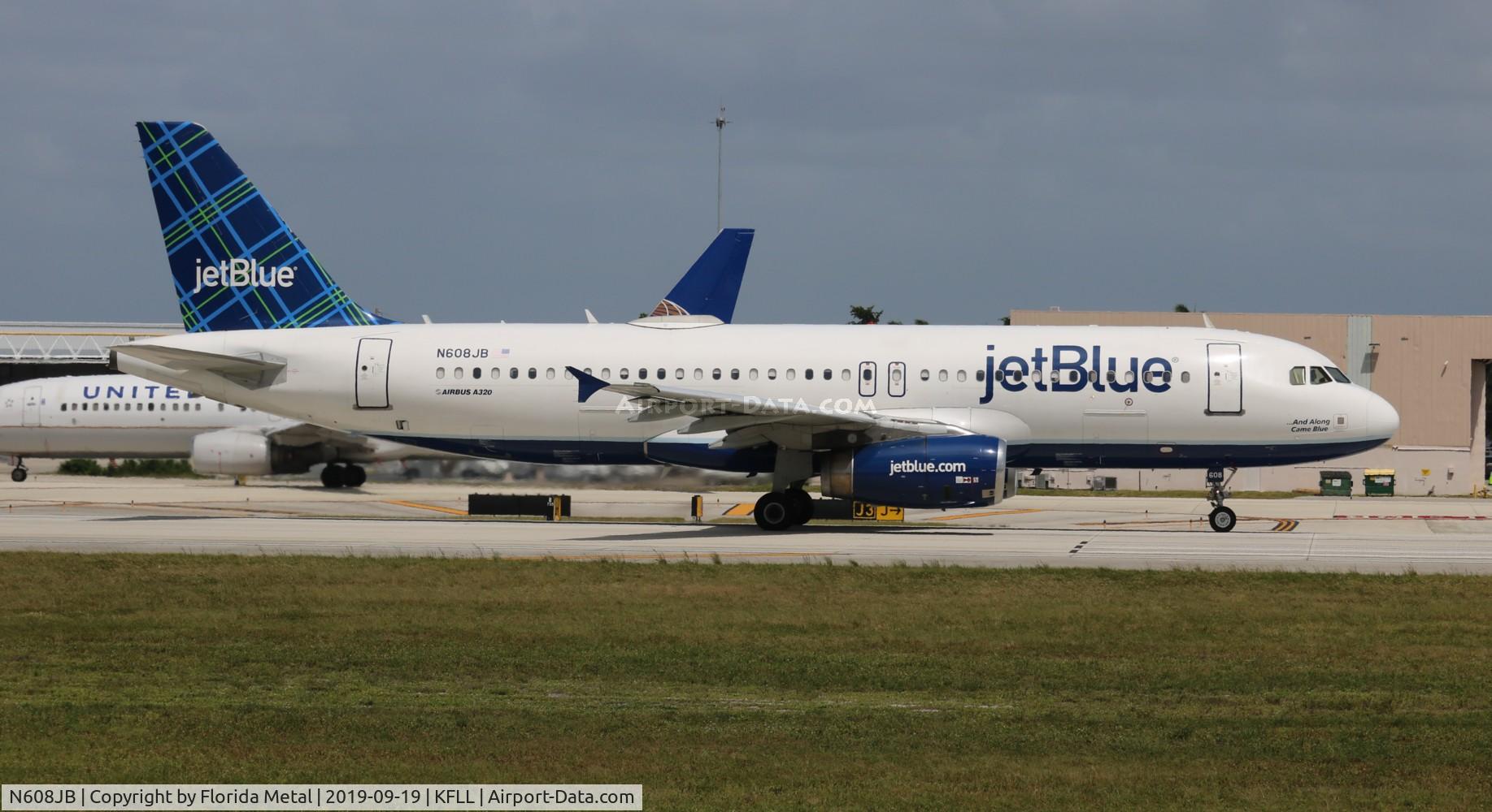 N608JB, 2005 Airbus A320-232 C/N 2415, FLL 2019