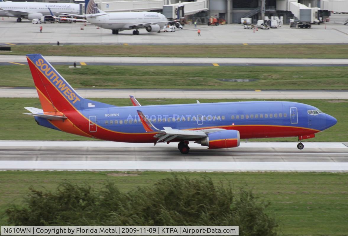 N610WN, 1995 Boeing 737-3H4 C/N 27696, TPA 2009