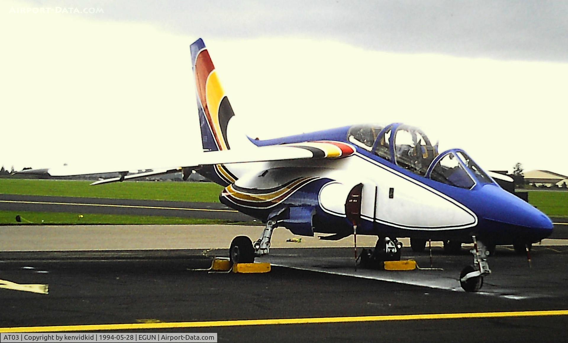 AT03, Dassault-Dornier Alpha Jet 1B C/N B03/1015, At Air Fete 1994.