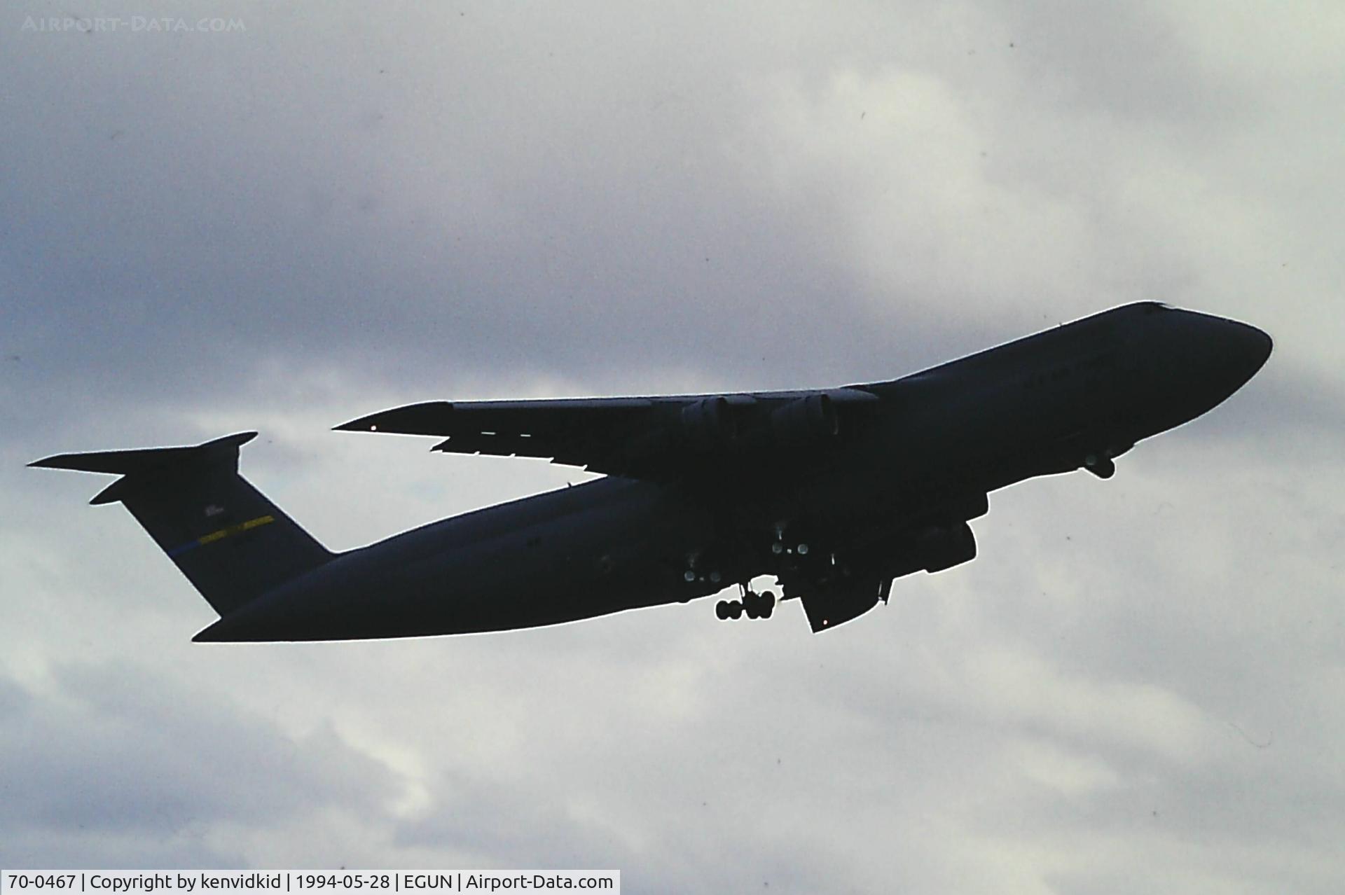 70-0467, 1970 Lockheed C-5A Galaxy C/N 500-0081, At Air Fete 1994.