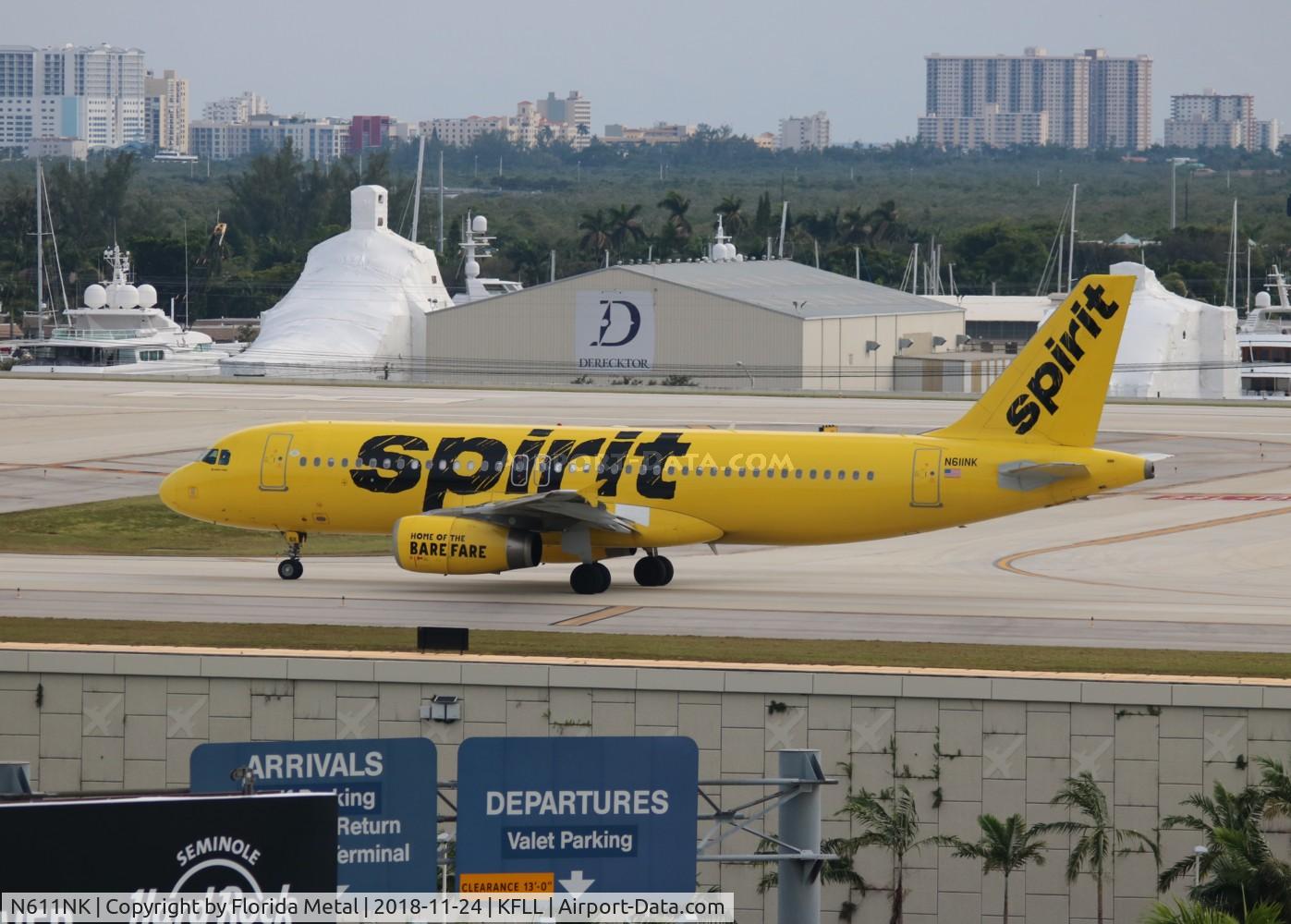 N611NK, 2011 Airbus A320-232 C/N 4996, FLL 2018