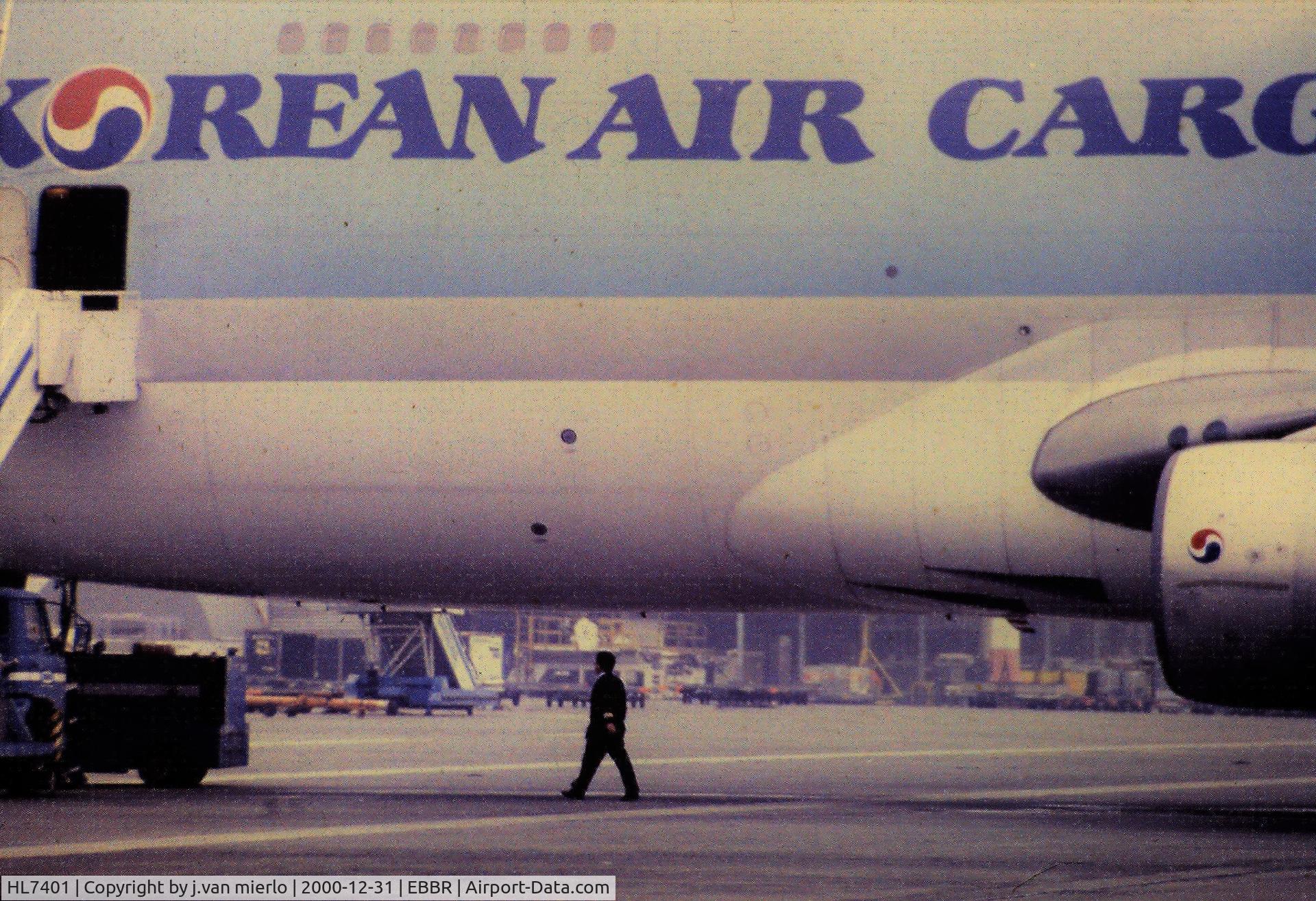 HL7401, 1980 Boeing 747-249F C/N 22245, Pre flight check BRUCARGO scan slide