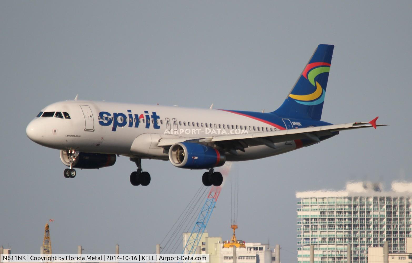 N611NK, 2011 Airbus A320-232 C/N 4996, FLL 2014