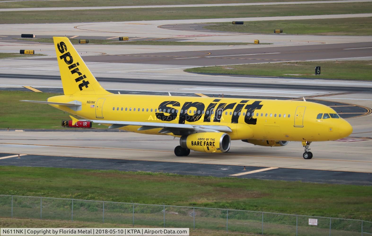 N611NK, 2011 Airbus A320-232 C/N 4996, TPA 2018