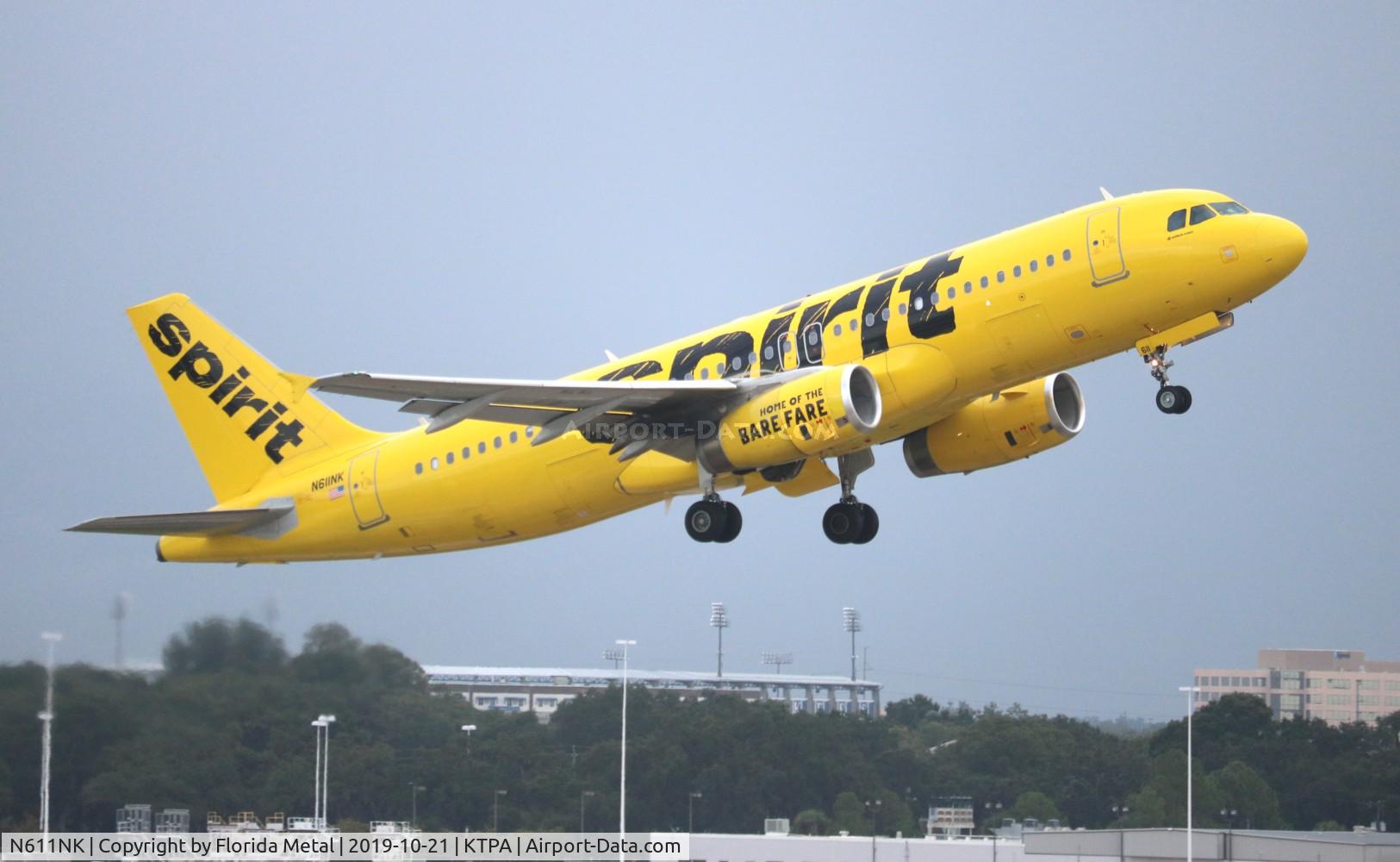 N611NK, 2011 Airbus A320-232 C/N 4996, TPA 2019