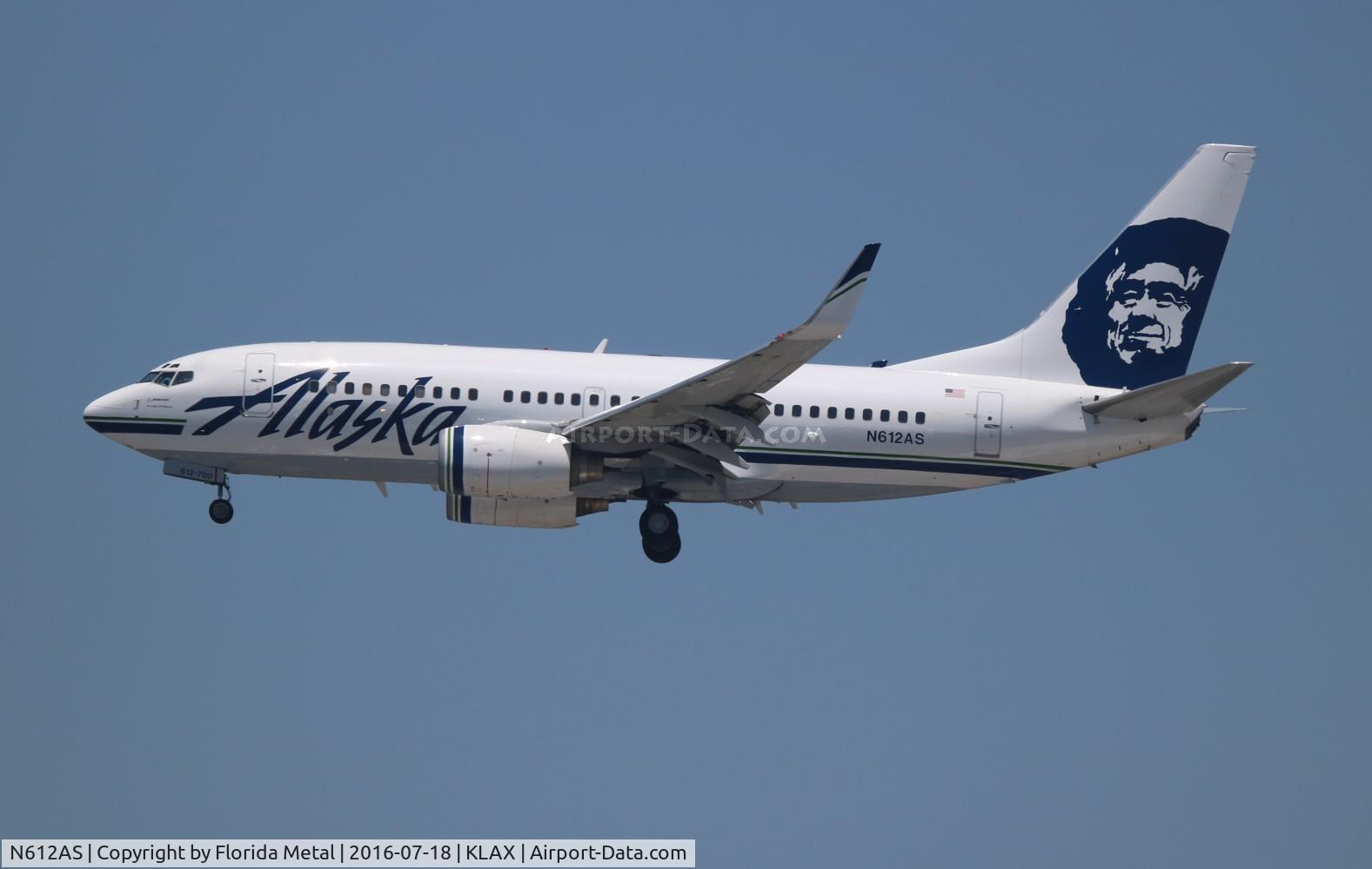 N612AS, 1999 Boeing 737-790 C/N 30162, LAX 2016