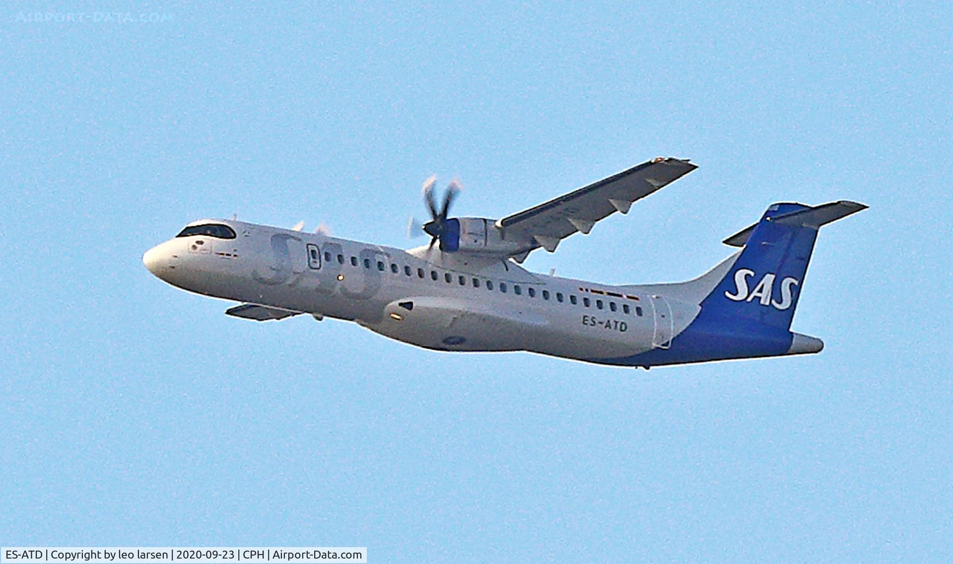 ES-ATD, 2014 ATR 72-212A C/N 1165, Copenhagen 23.9.2020