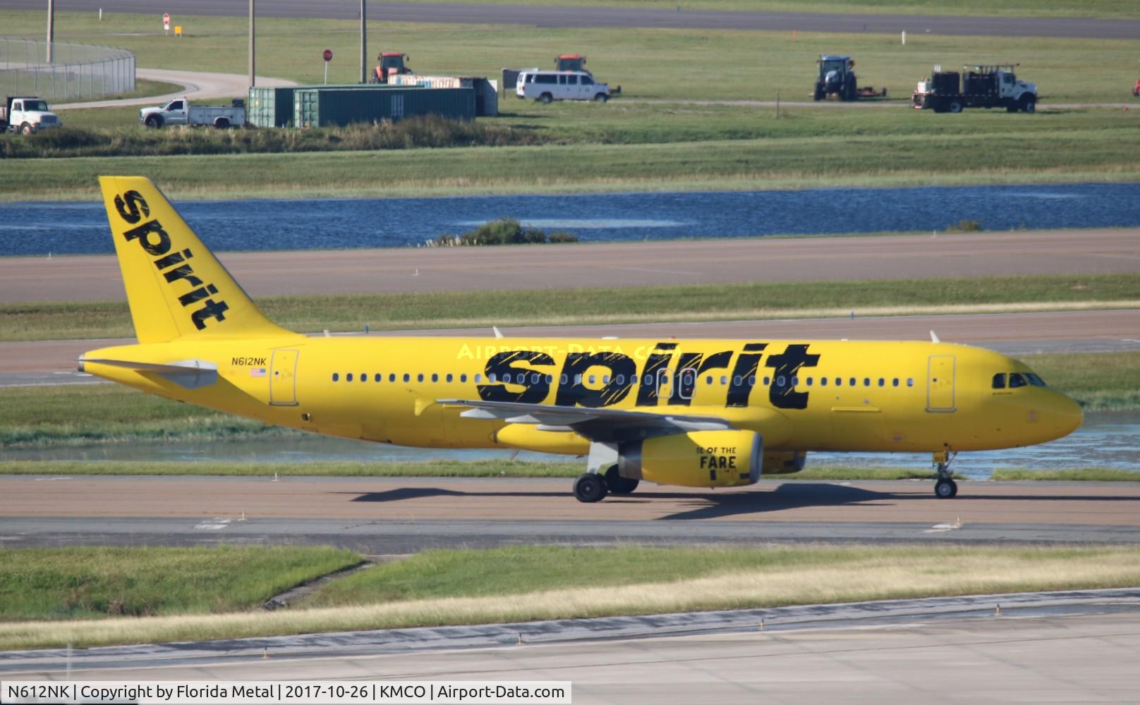 N612NK, 2012 Airbus A320-232 C/N 5029, MCO 2017