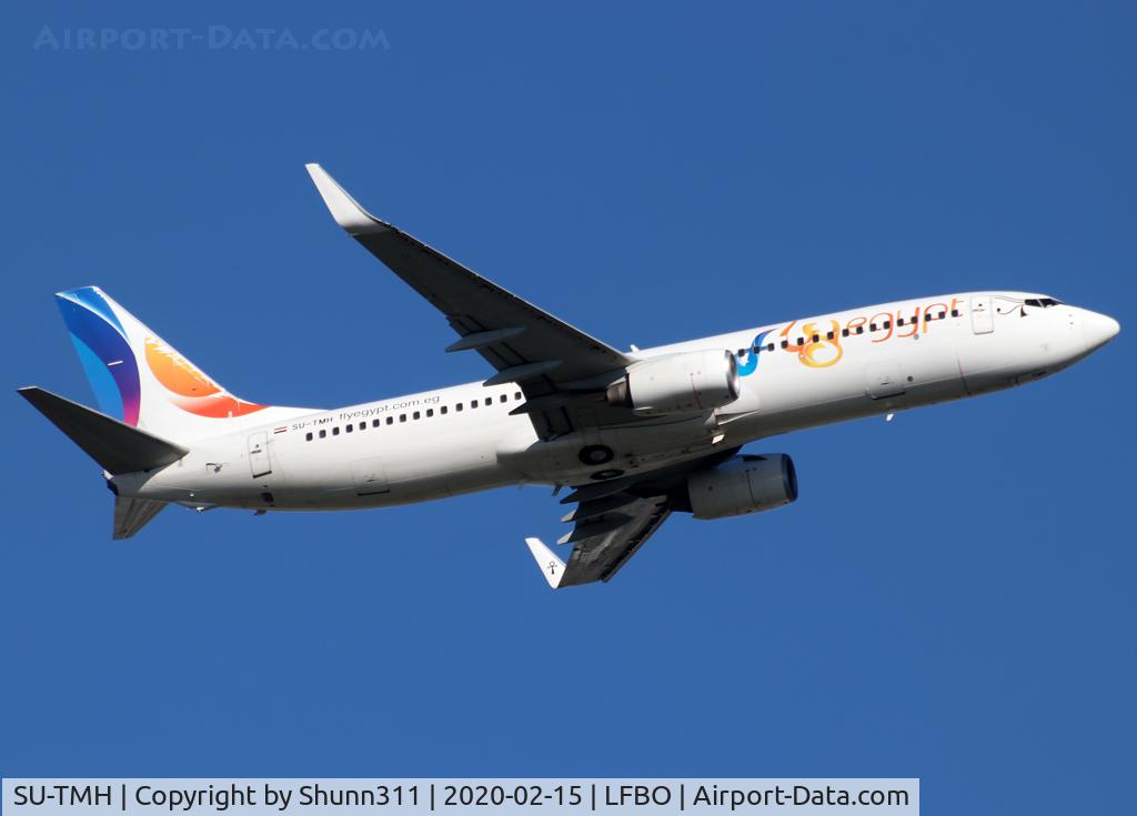 SU-TMH, 2007 Boeing 737-8GJ C/N 34903, Climbing after take off from rwy 14L