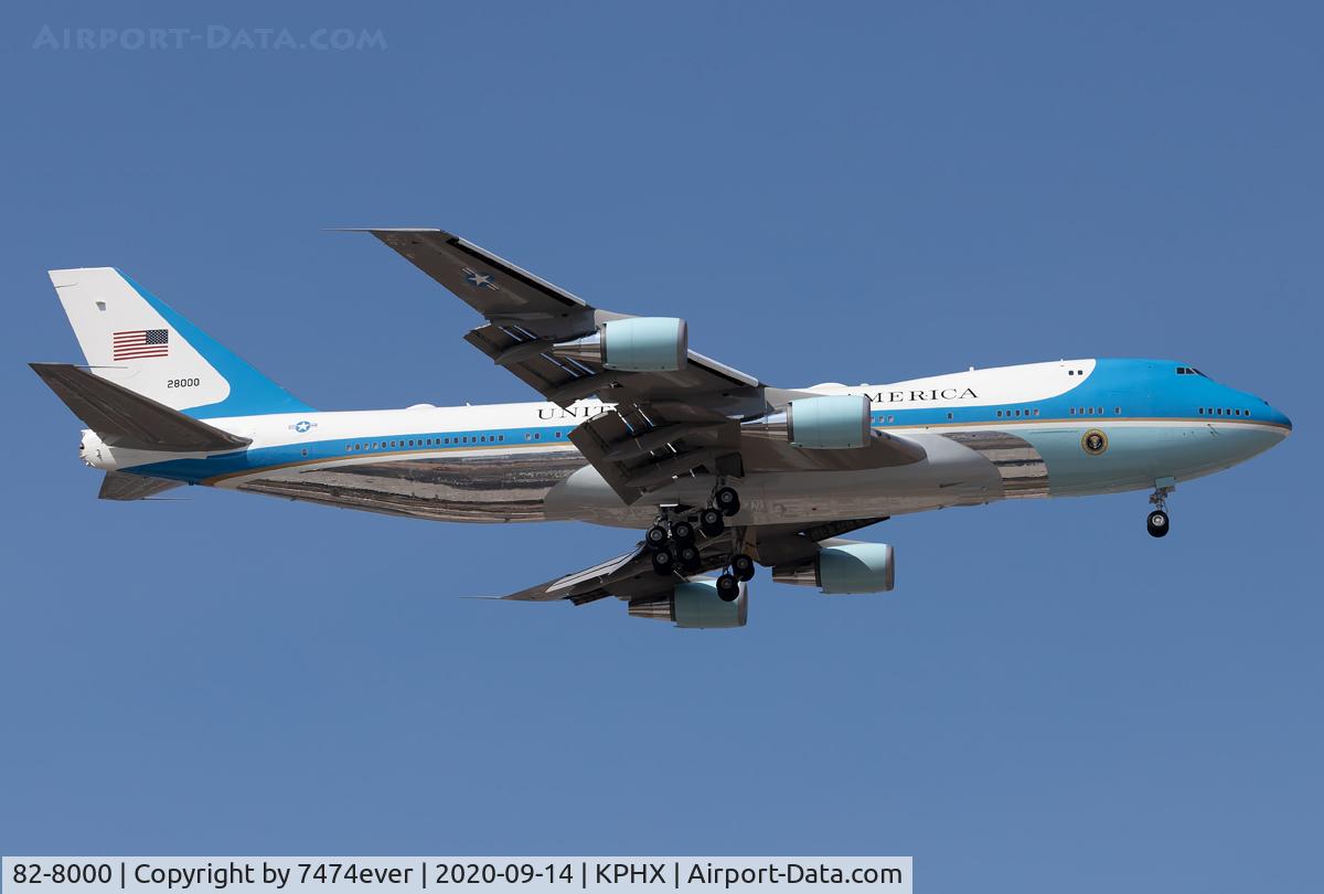 82-8000, 1987 Boeing VC-25A (747-2G4B) C/N 23824, AF1