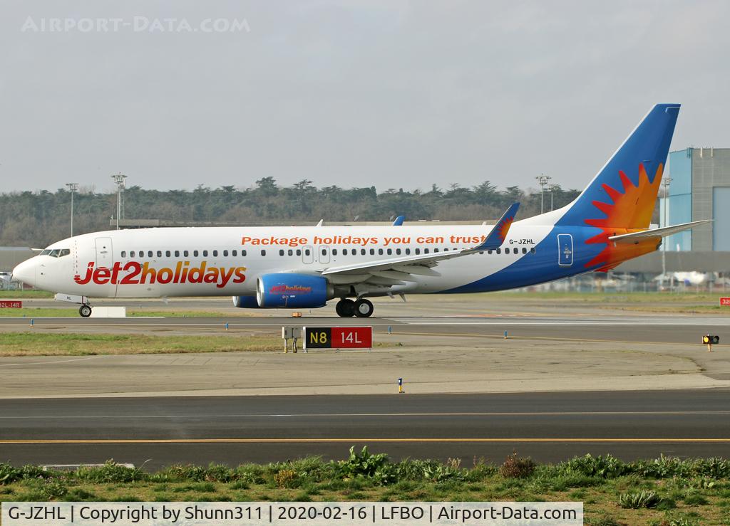 G-JZHL, 2016 Boeing 737-8MG C/N 63568, Ready for take off from rwy 14L