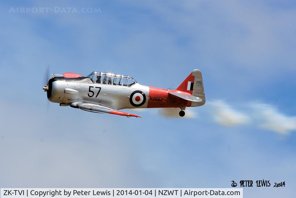 ZK-TVI, 1943 North American AT-6C Harvard IIA C/N 88-14178, Warbird Adventure Rides Ltd., Drury