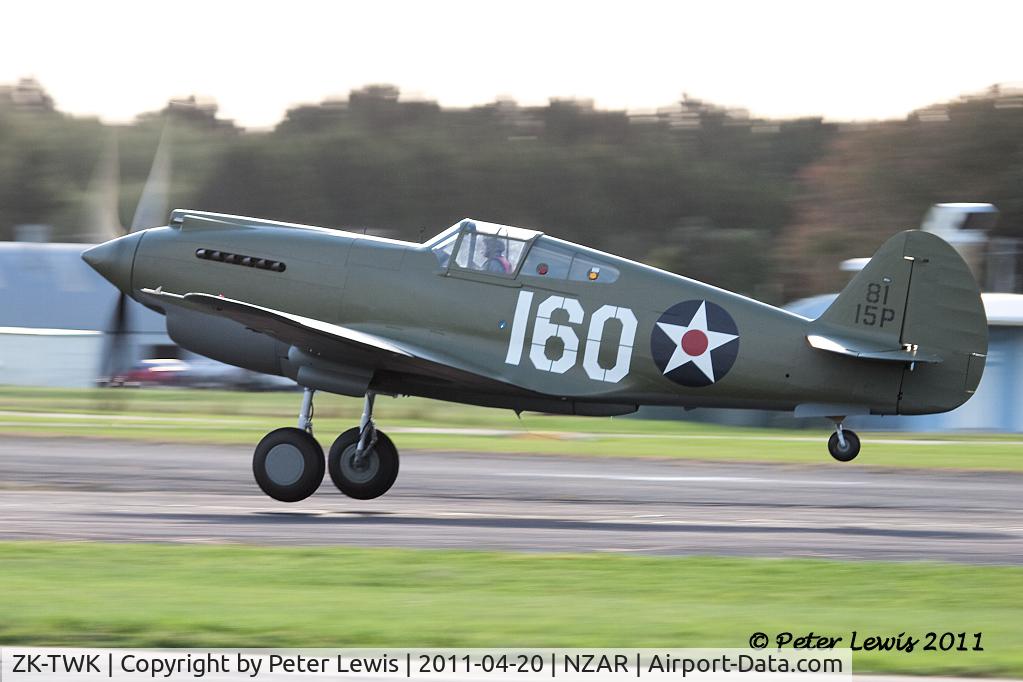 ZK-TWK, 1941 Curtiss P-40C C/N 14777, Avspecs Ltd., Ardmore