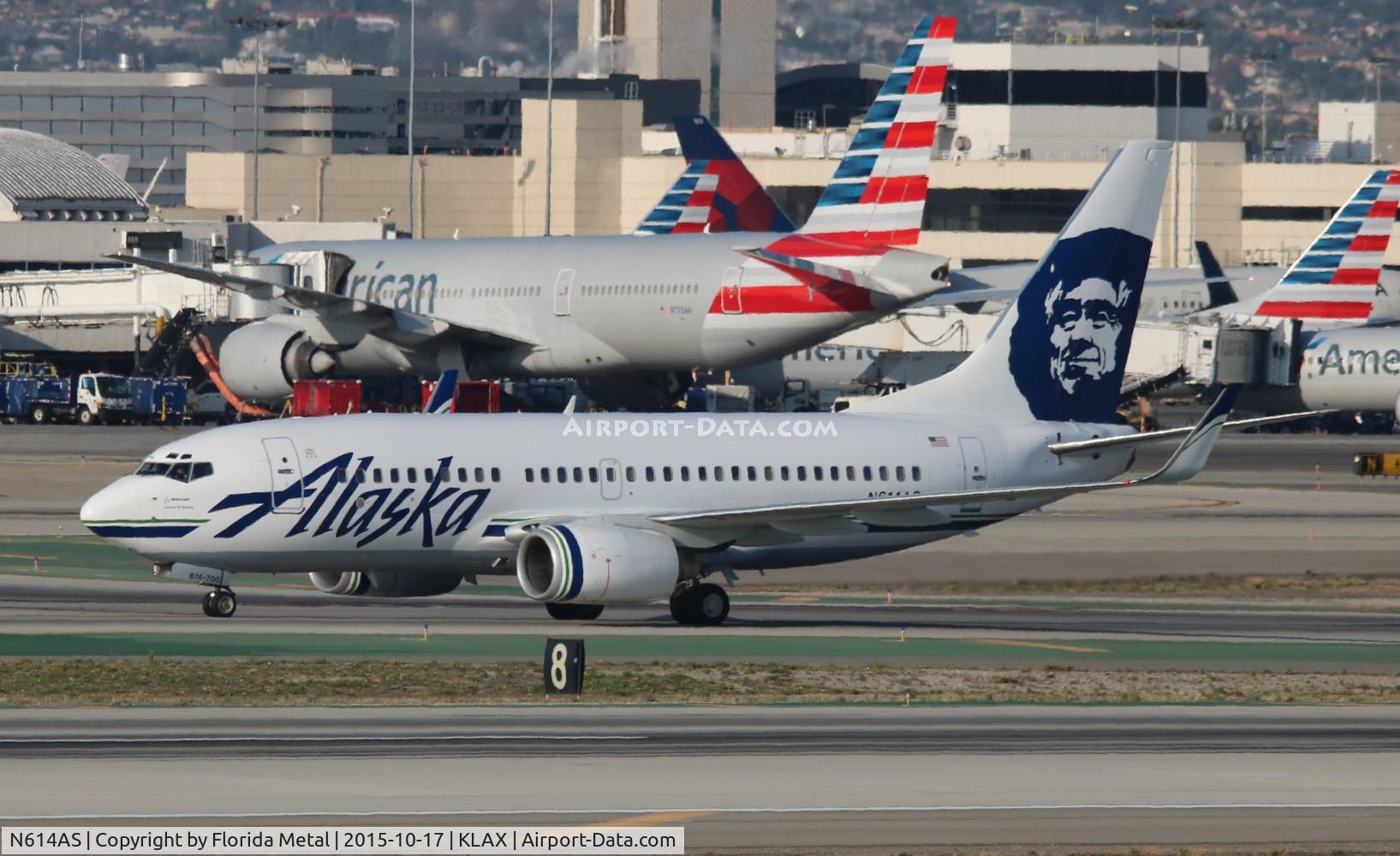 N614AS, 1999 Boeing 737-790 C/N 30343, LAX 2015