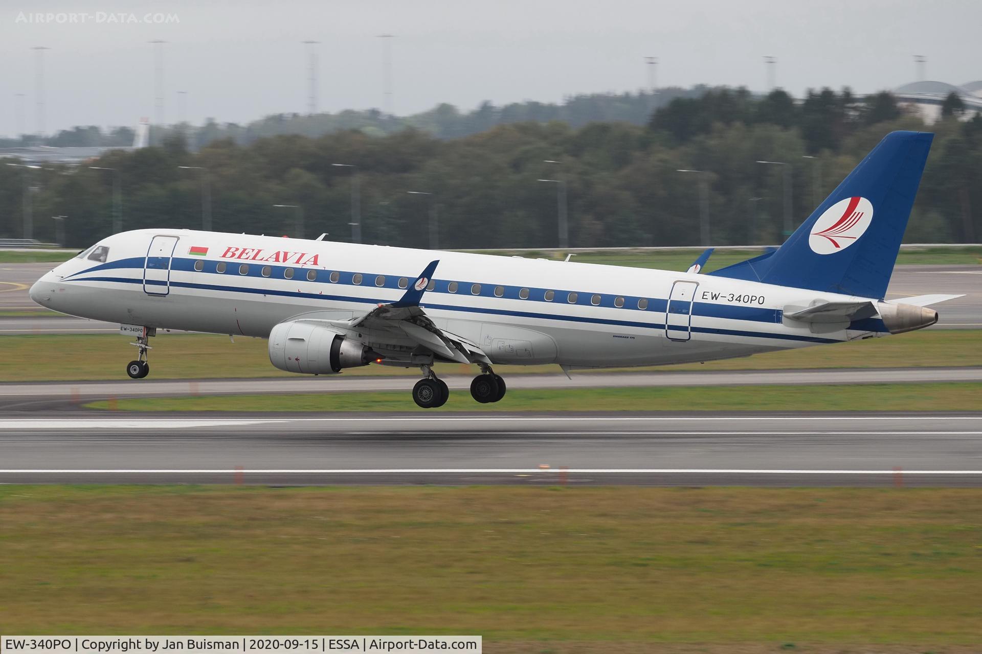 EW-340PO, 2012 Embraer 175LR (ERJ-170-200LR) C/N 17000350, Belavia