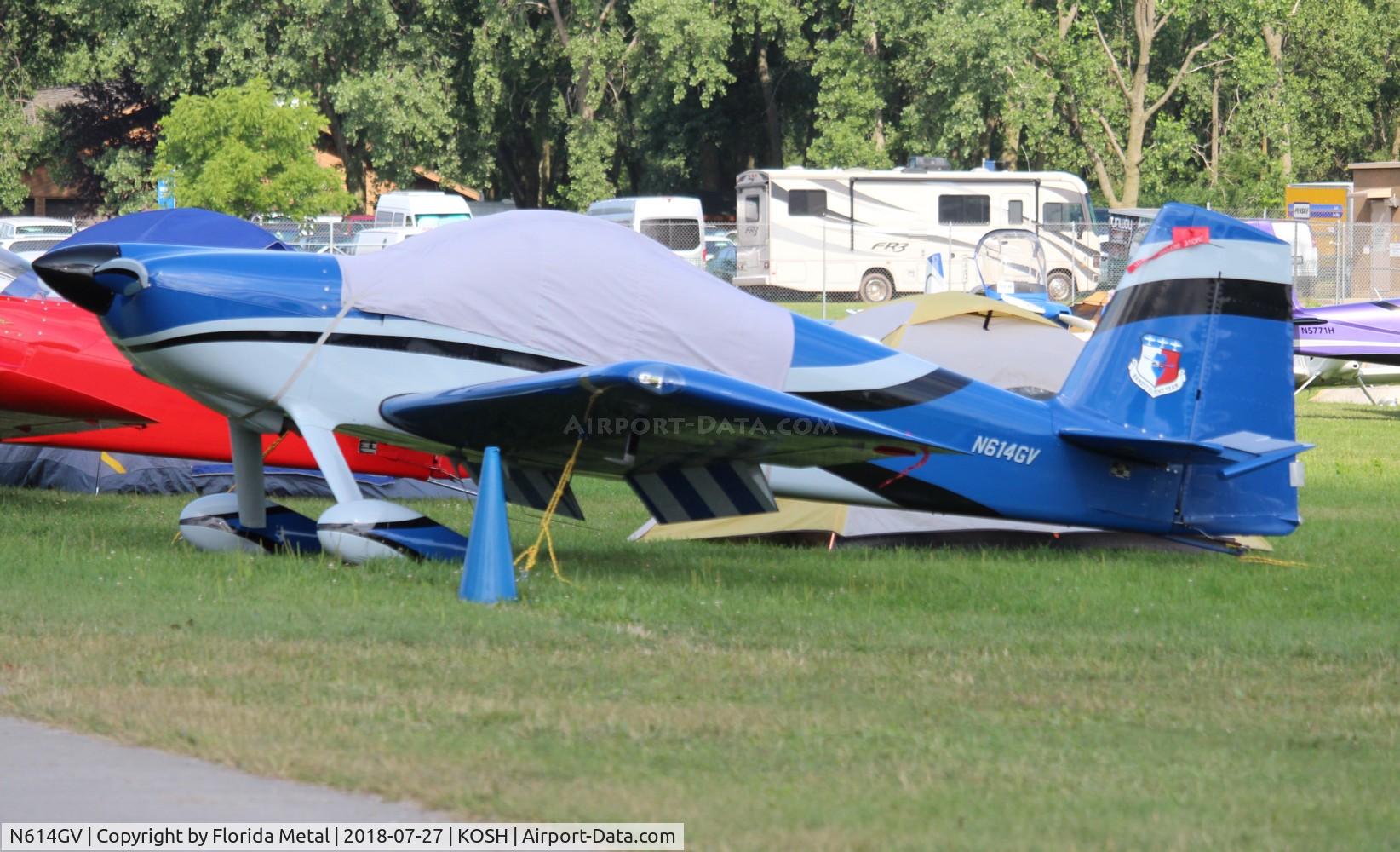 N614GV, 2008 Vans RV-7A C/N 71607, OSH 2018