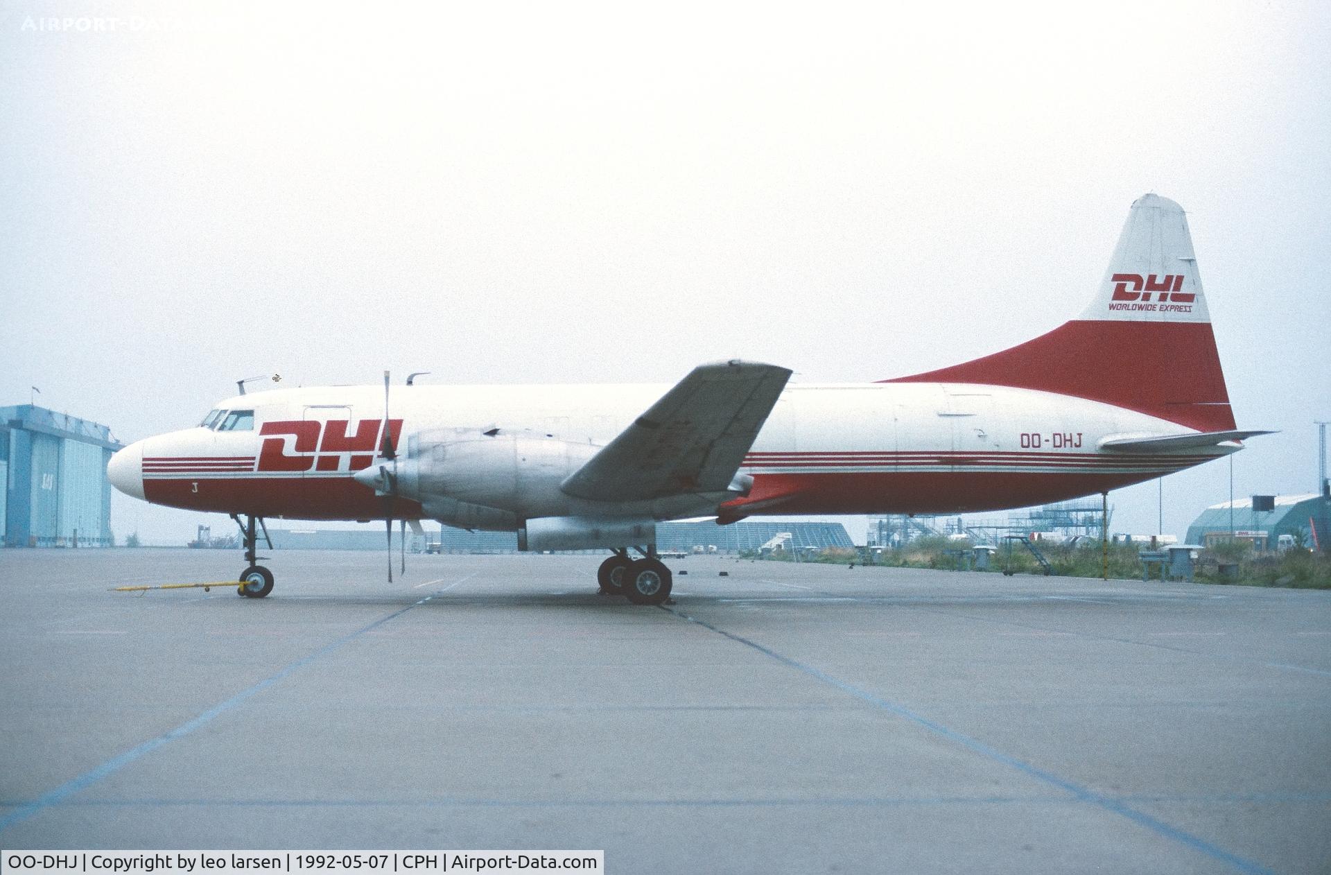 OO-DHJ, 1956 Convair 580(F) C/N 361, Copenhagen 7.5.1992