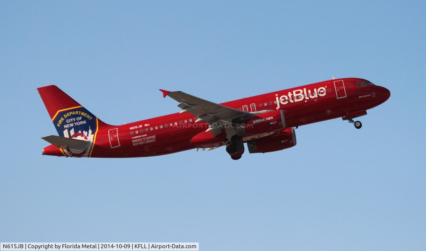 N615JB, 2005 Airbus A320-232 C/N 2461, FLL 2014