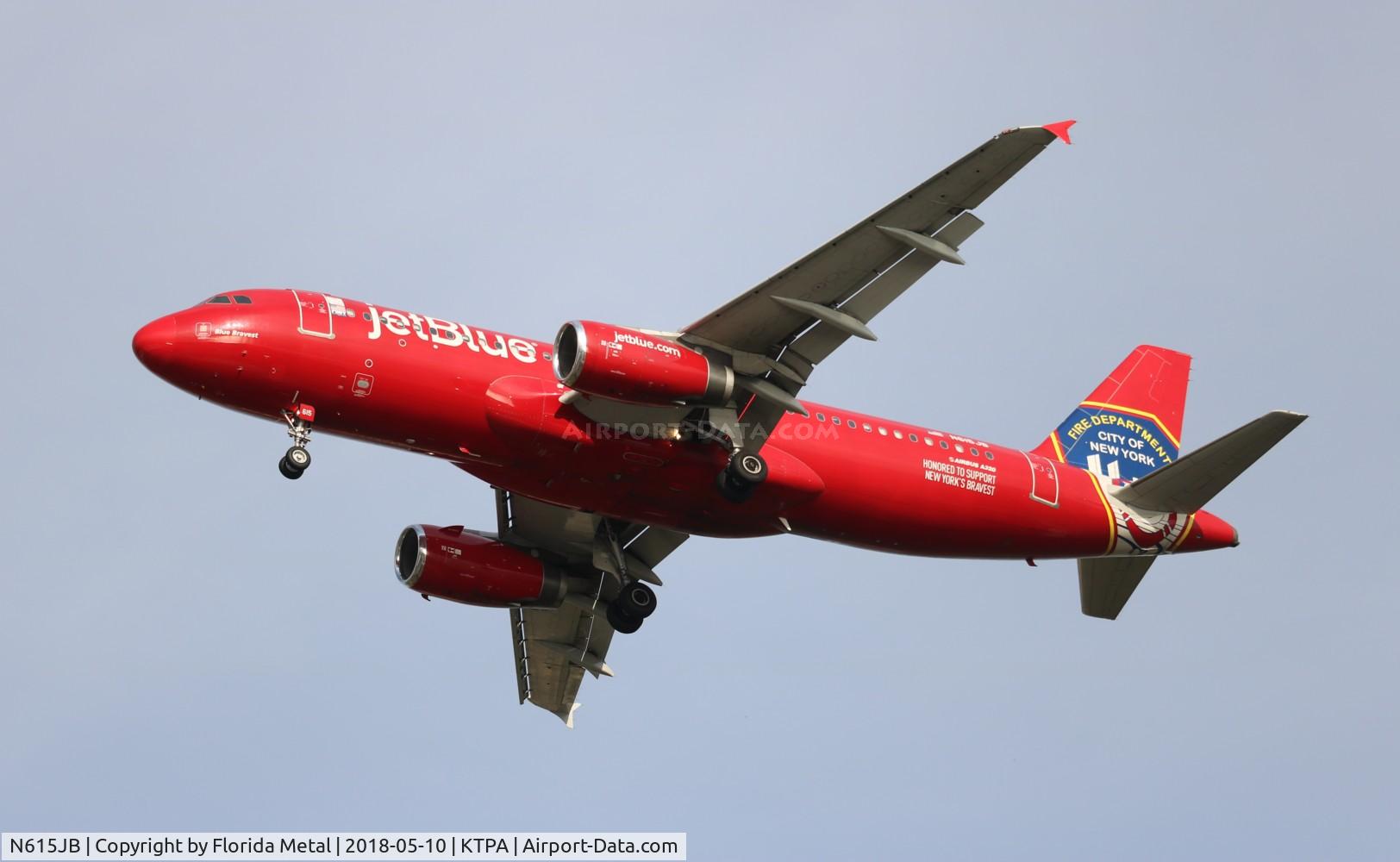 N615JB, 2005 Airbus A320-232 C/N 2461, TPA 2018