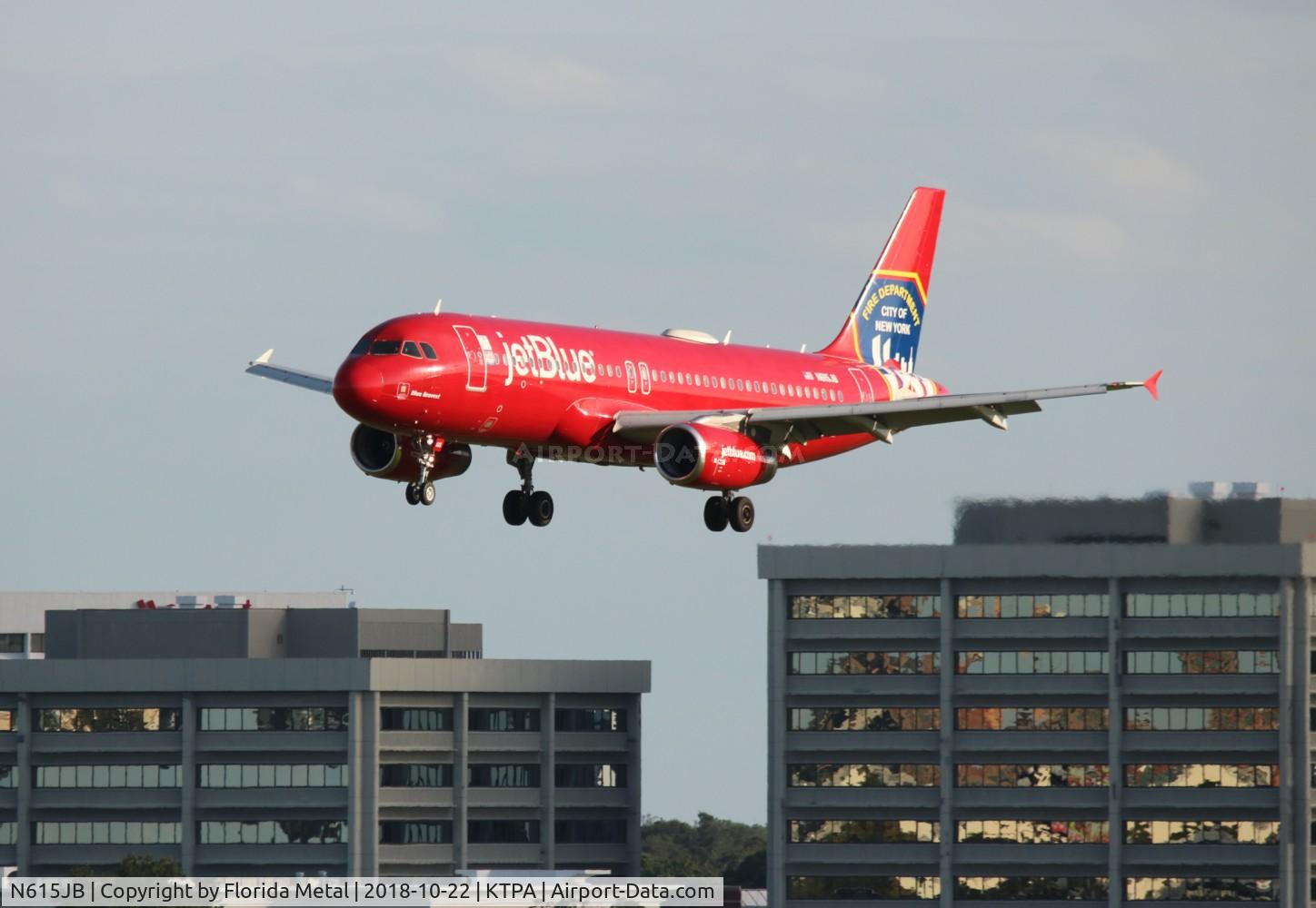 N615JB, 2005 Airbus A320-232 C/N 2461, TPA 2018