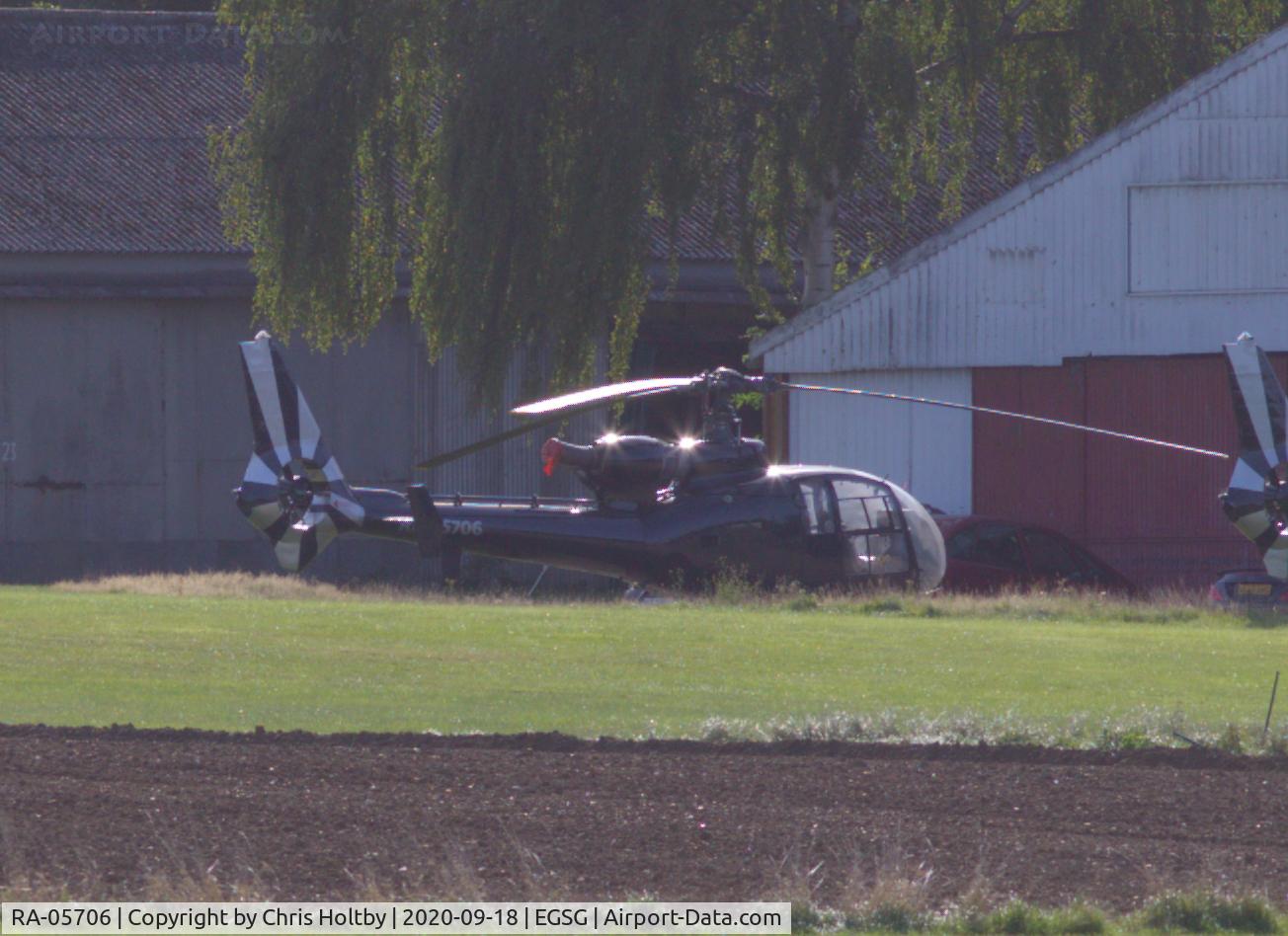 RA-05706, 1980 Westland SA-341B Gazelle AH1 C/N 1802, Ex-ZA733 & G-CHBR still based at Stapleford Tawney airfield