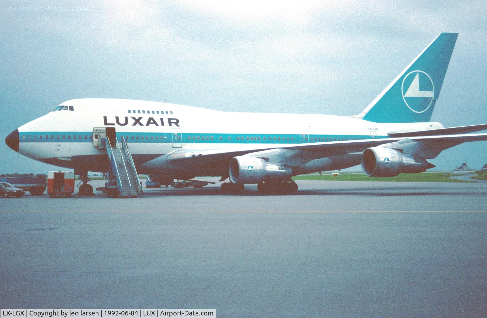 LX-LGX, 1976 Boeing 747SP-44 C/N 21133, Luxemburg 4.6.1992