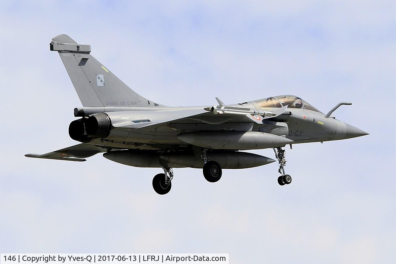 146, Dassault Rafale C C/N 146, Dassault Rafale C, On final rwy 08, Landivisiau Naval Air Base (LFRJ) Tiger Meet 2017
