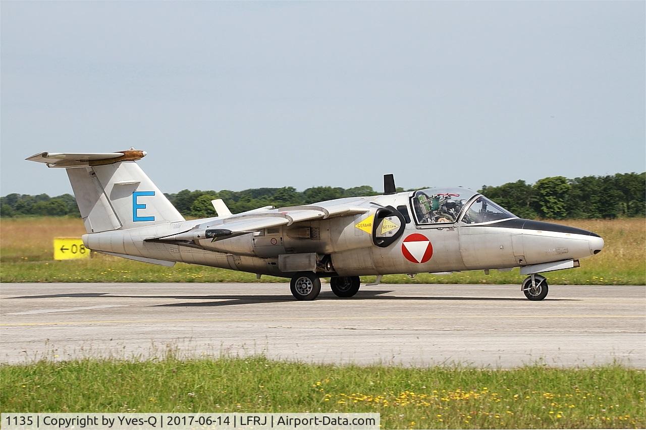 1135, Saab 105OE C/N 105435, Saab 105OE, Taxiing to flight line, Landivisiau Naval Air Base (LFRJ) Tiger Meet 2017
