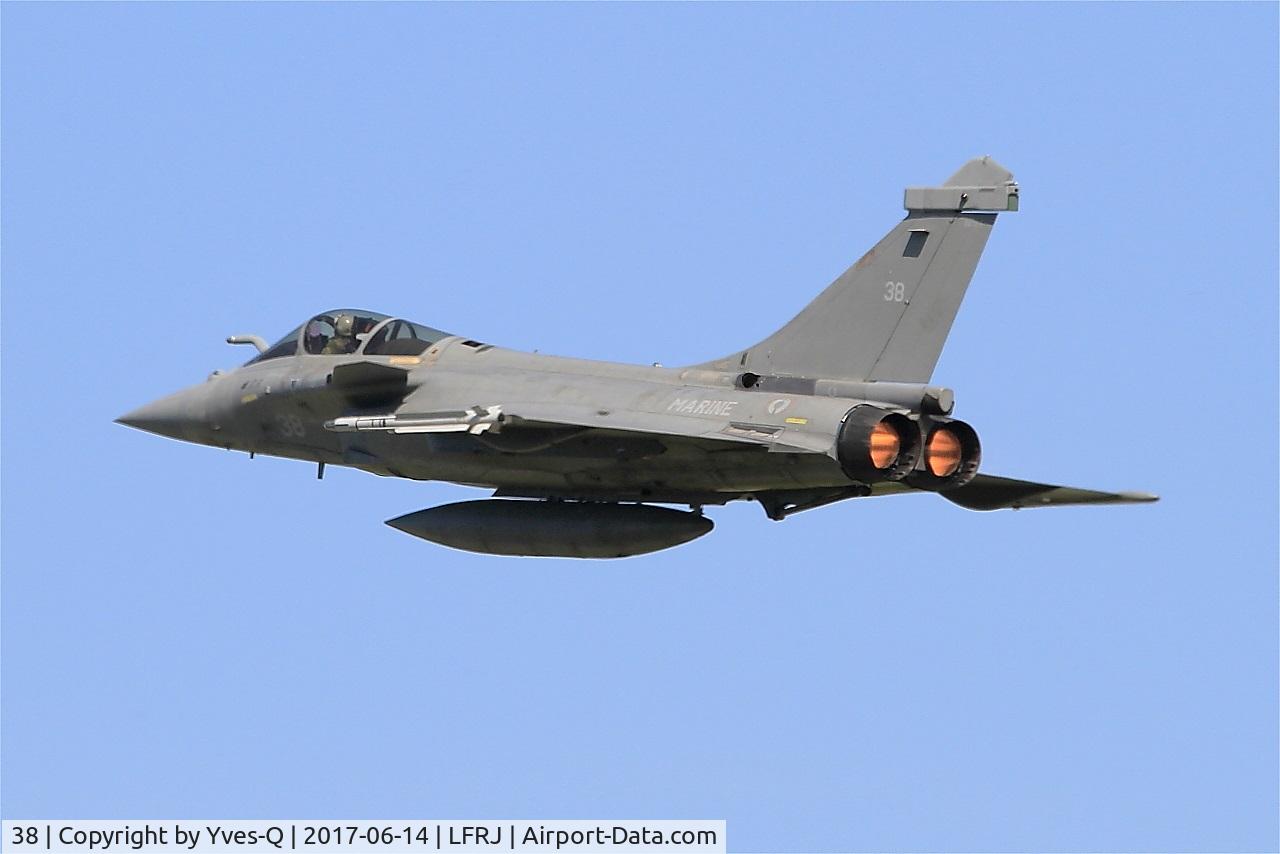 38, 2013 Dassault Rafale M C/N 38, Dassault Rafale M, Climbing from rwy 26, Landivisiau Naval Air Base (LFRJ) Tiger Meet 2017