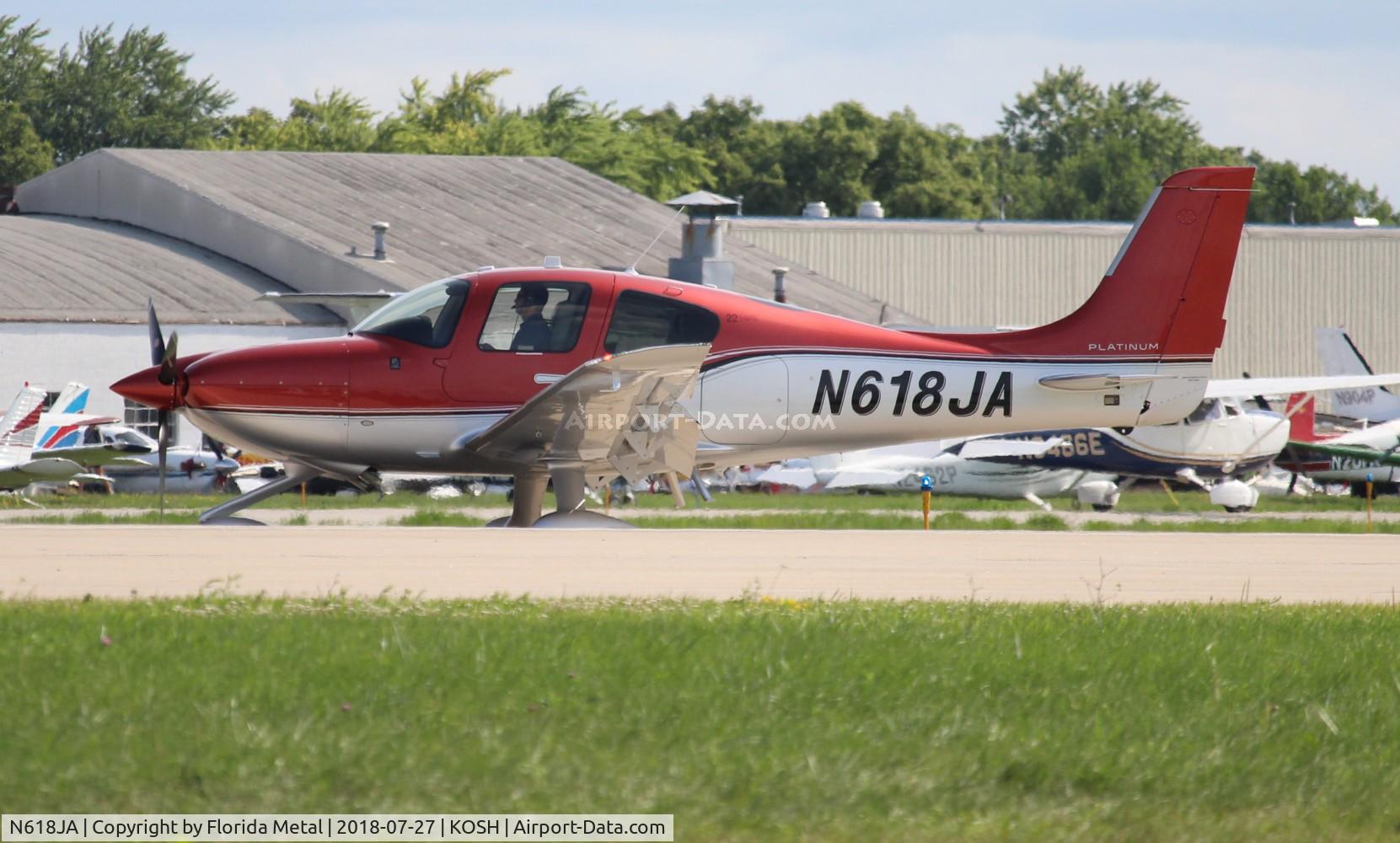 N618JA, 2018 Cirrus SR22 C/N 4595, OSH 2018