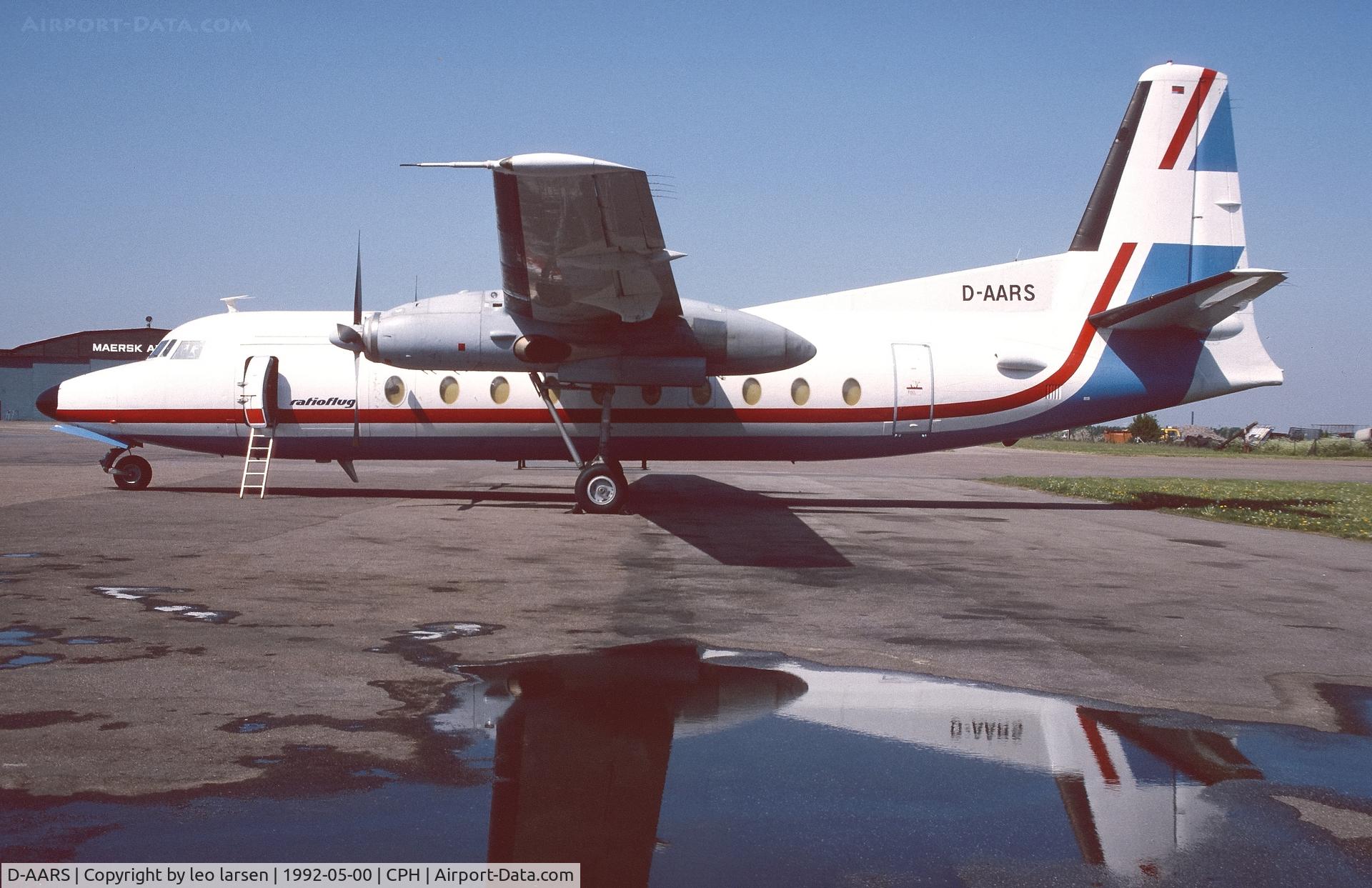 D-AARS, 1970 Fokker F.27-600 Friendship C/N 10450, Copenhagen 5.1992