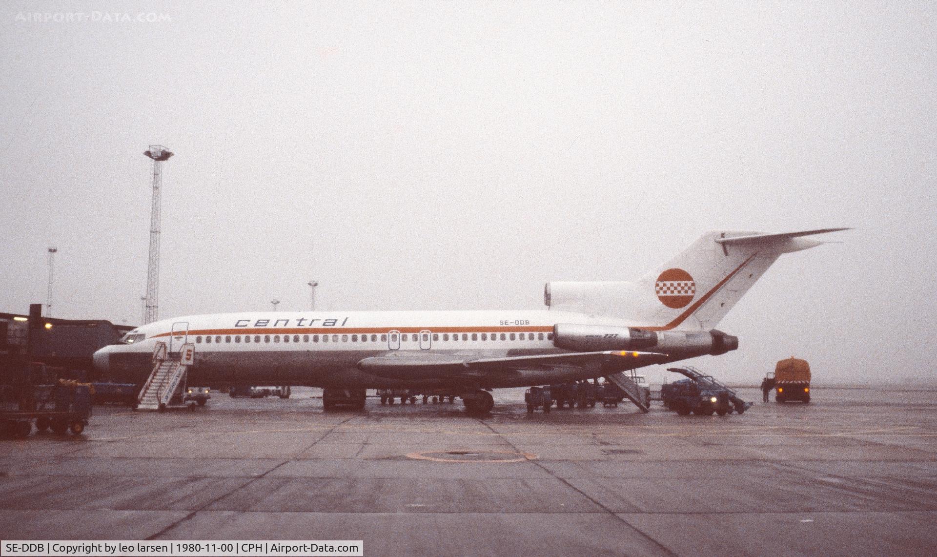 SE-DDB, 1967 Boeing 727-134 C/N 19692, Copenhagen 11.11980