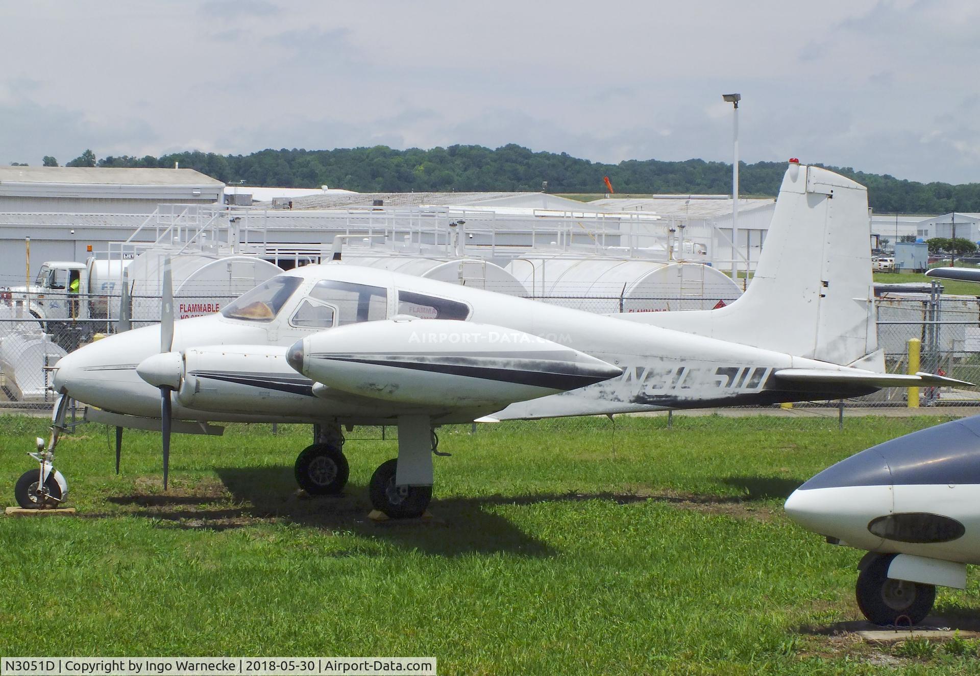 N3051D, 1956 Cessna 310 C/N 35251, Cessna 310 at the Southern Museum of Flight, Birmingham AL