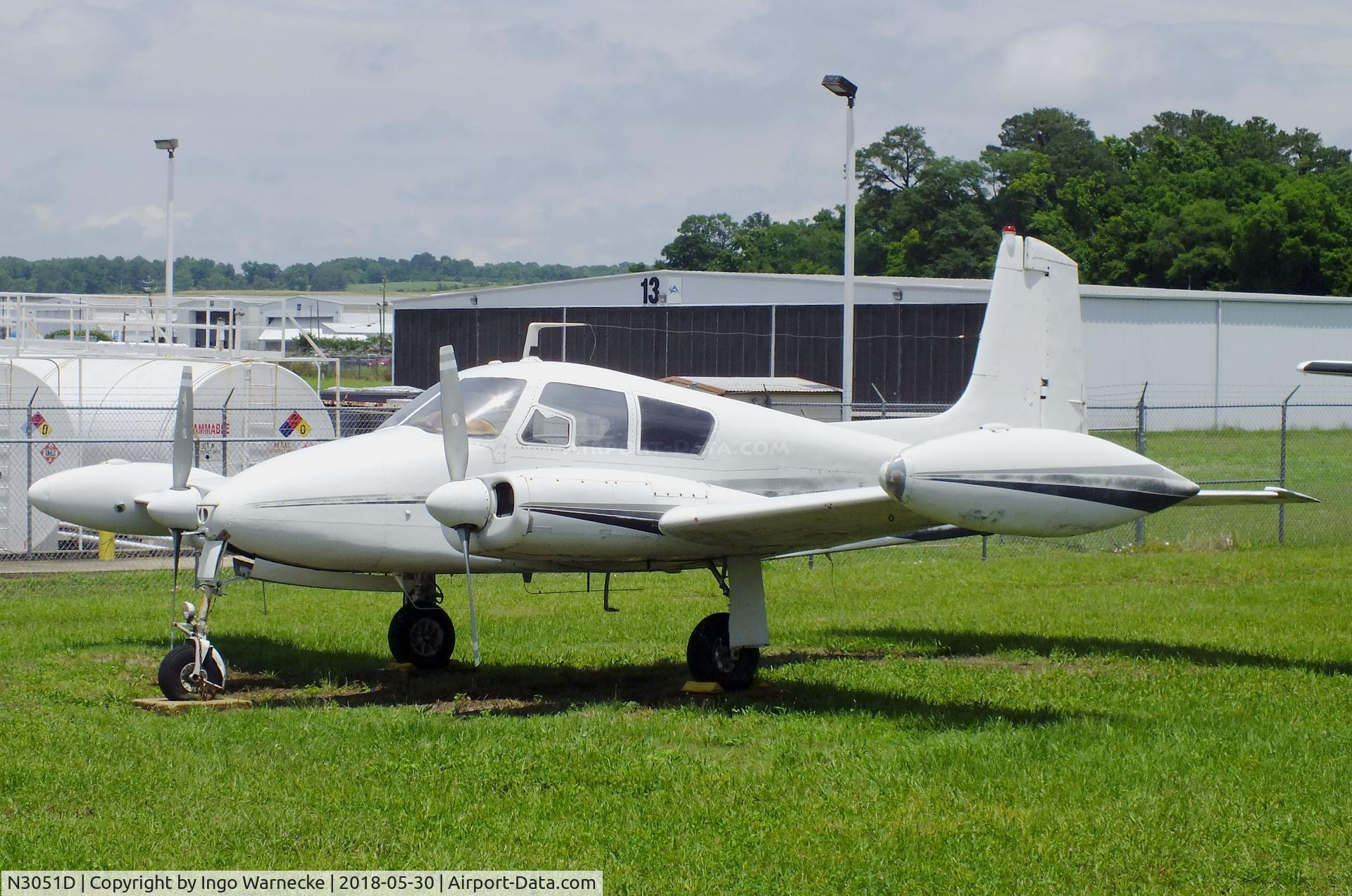 N3051D, 1956 Cessna 310 C/N 35251, Cessna 310 at the Southern Museum of Flight, Birmingham AL