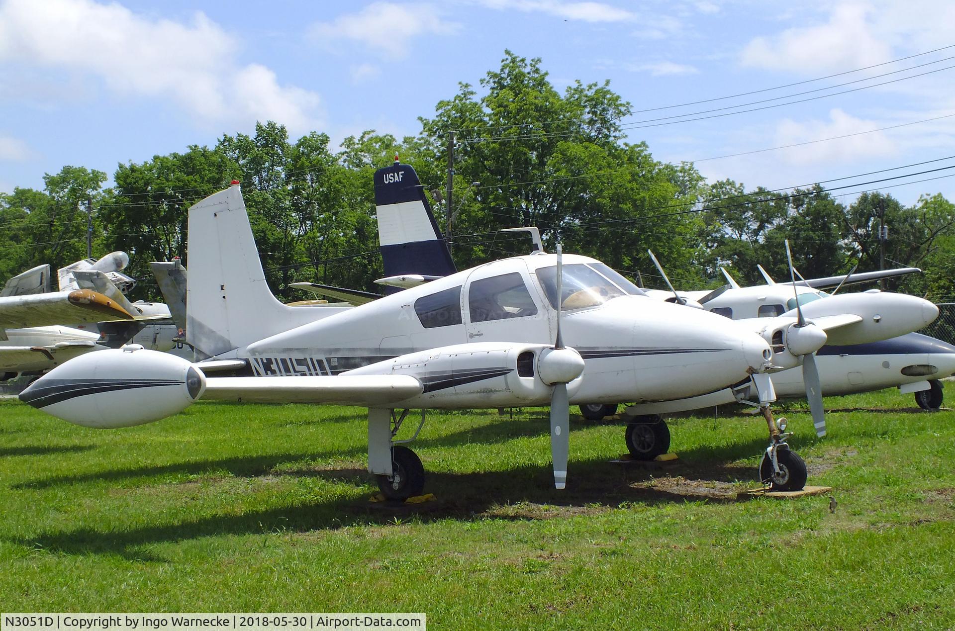 N3051D, 1956 Cessna 310 C/N 35251, Cessna 310 at the Southern Museum of Flight, Birmingham AL