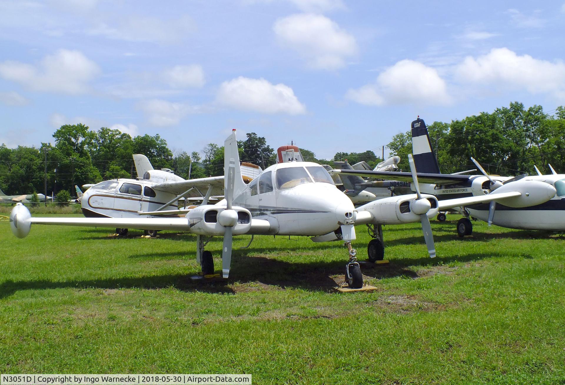 N3051D, 1956 Cessna 310 C/N 35251, Cessna 310 at the Southern Museum of Flight, Birmingham AL