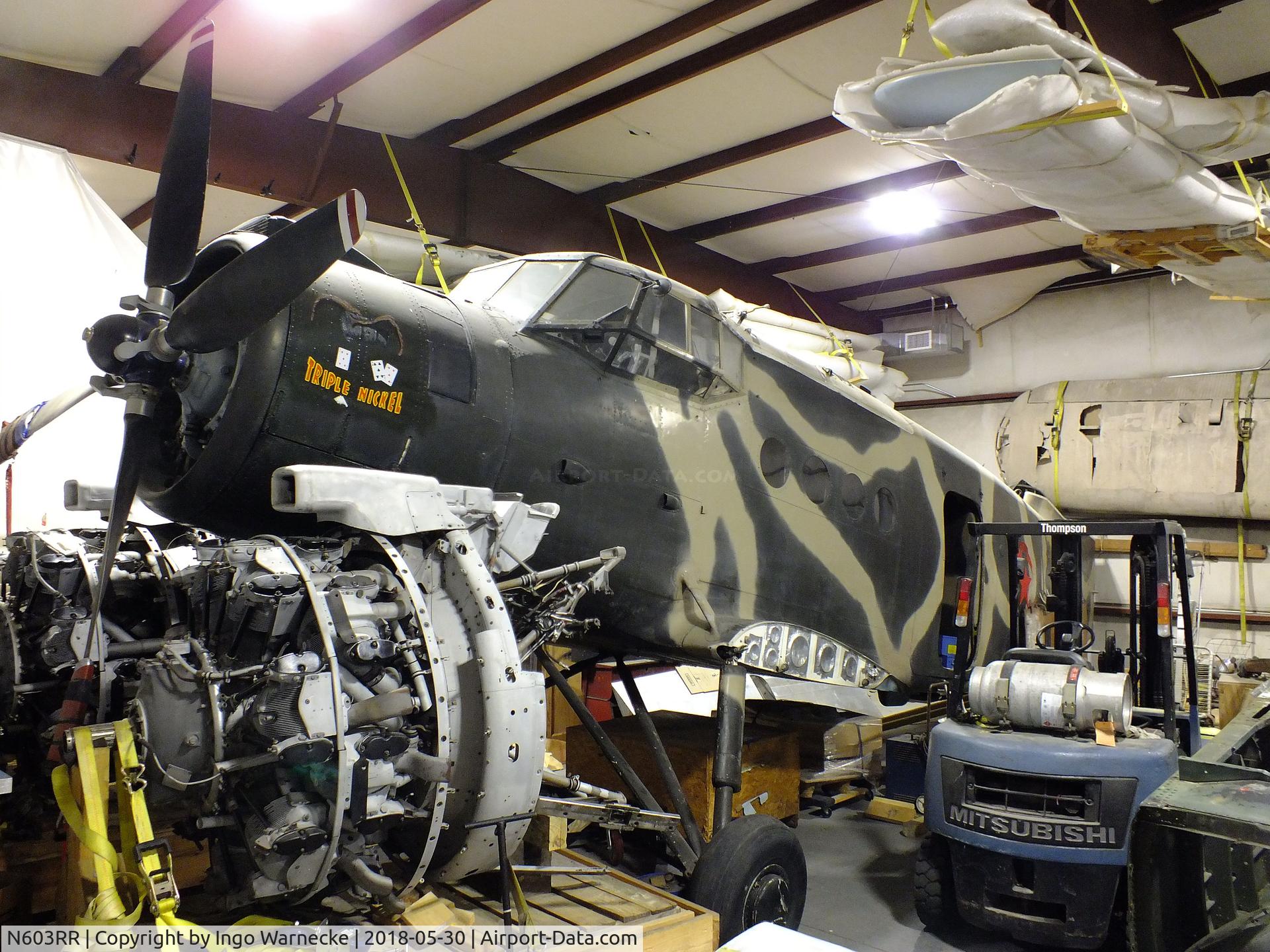 N603RR, 1971 Antonov AN-2R C/N 1G12603, Antonov An-2R COLT, being restored at the Southern Museum of Flight, Birmingham AL