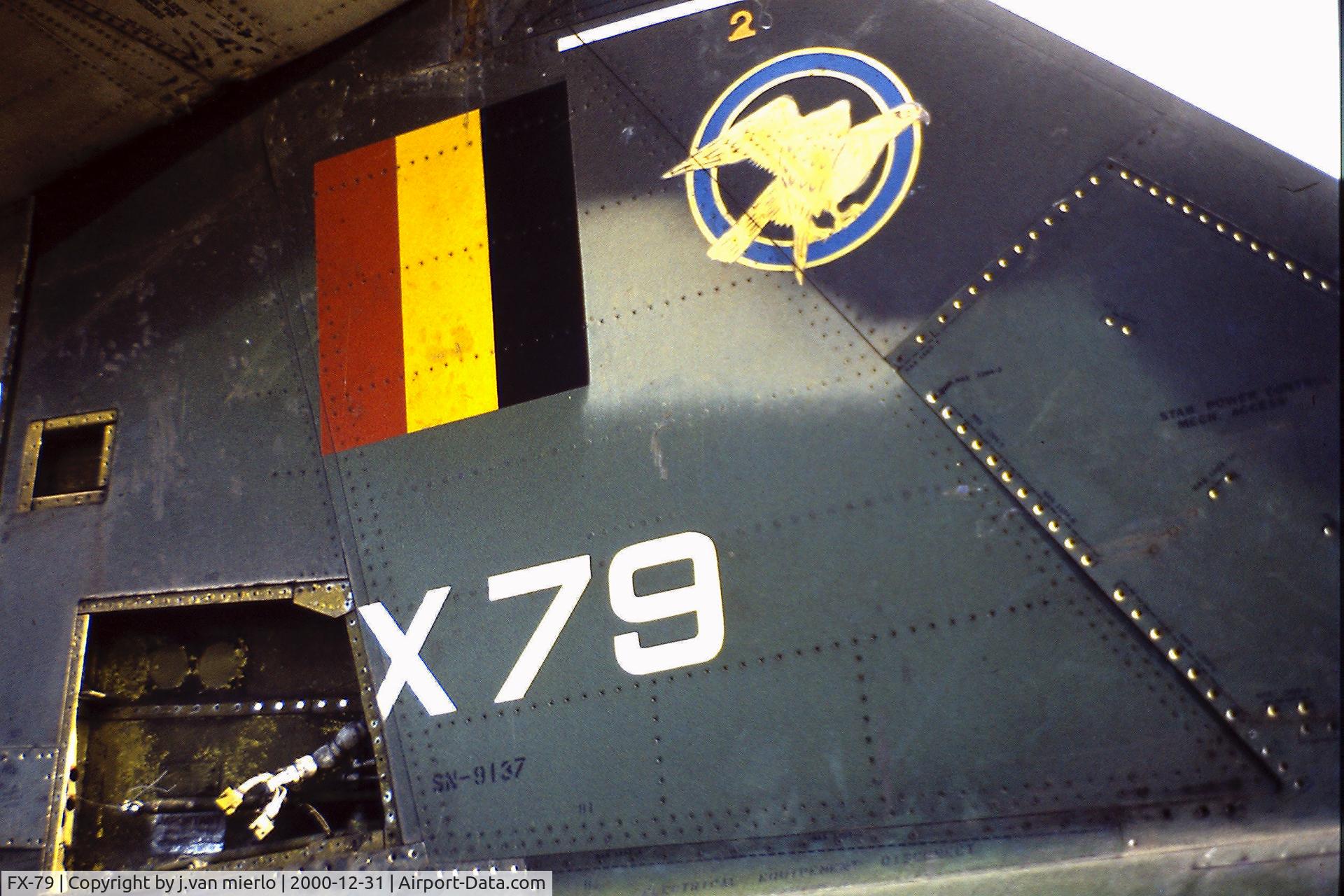 FX-79, Lockheed F-104G Starfighter C/N 683D-9137, scrap yard Kalken early 80s scan/slide