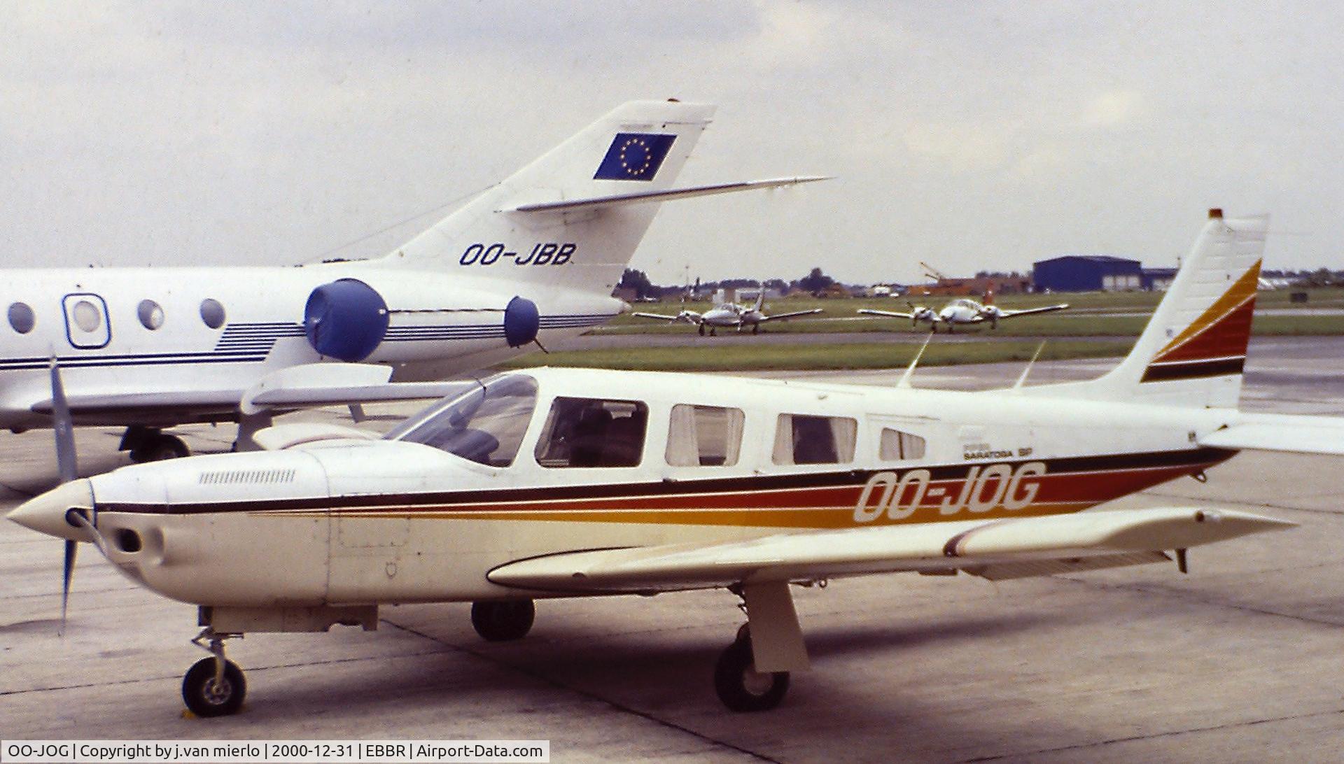 OO-JOG, 1983 Piper PA-32R-301T Turbo Saratoga C/N 32R-8329022, Brussels G.A.T. scan/slide