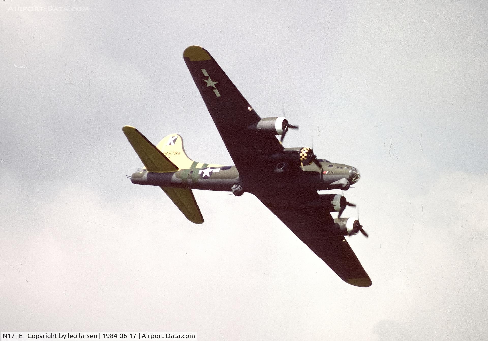 N17TE, 1944 Boeing B-17G Flying Fortress C/N 8693, Værløse AB 17.6.1984