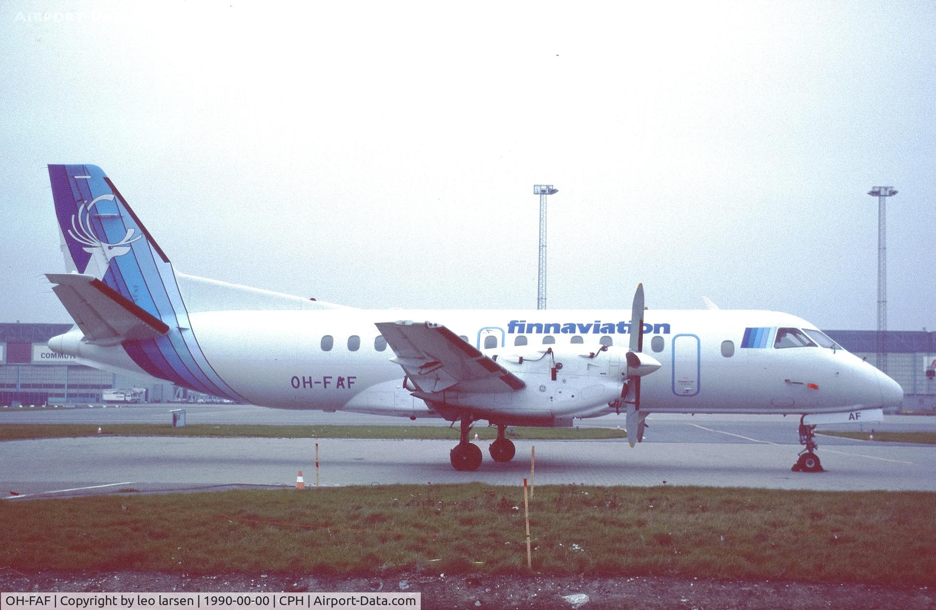 OH-FAF, 1989 Saab 340B C/N 340B-167, Copenhagen 1990