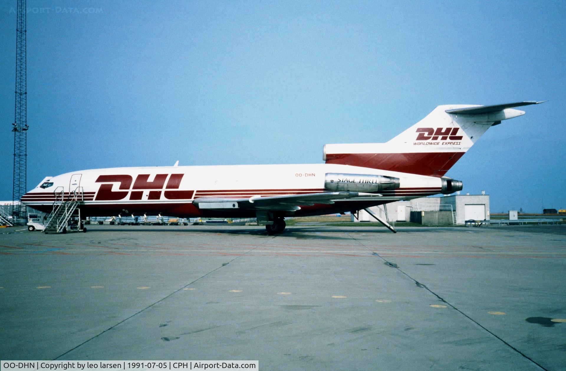 OO-DHN, 1969 Boeing 727-31(F) C/N 20113, Copenhagen 5.7.1991