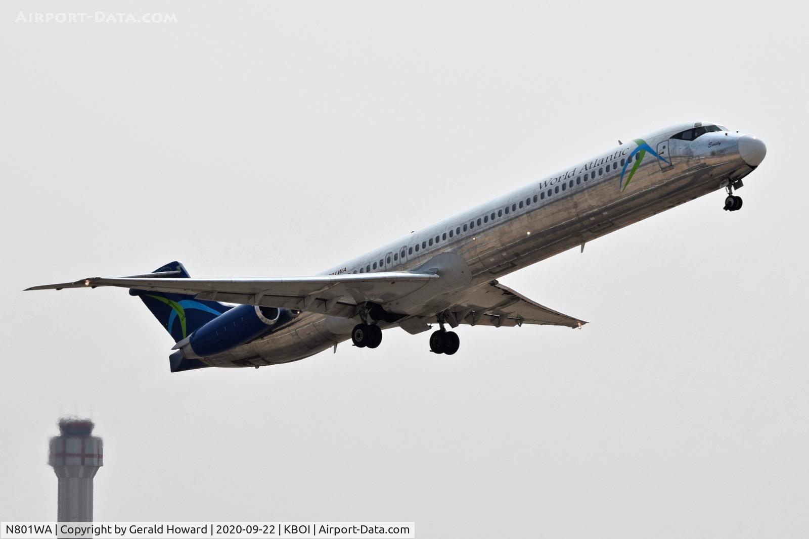 N801WA, 1992 Douglas DC-9-83(MD-83) C/N 53291, Take off from 28R.