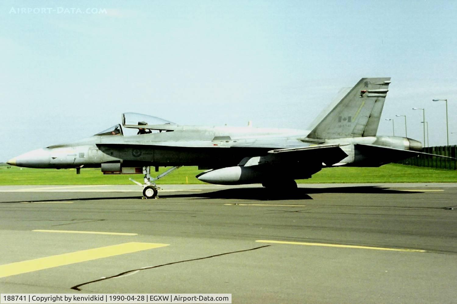 188741, McDonnell Douglas CF-188A Hornet C/N 0296/A241, At the Waddington 1990 photocall.