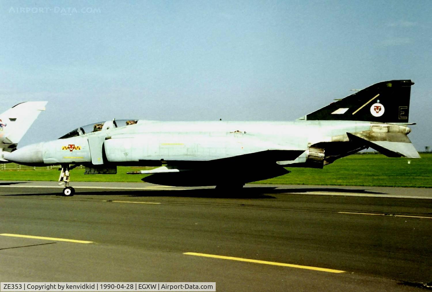 ZE353, McDonnell Douglas F-4J(UK) Phantom II C/N 1888/0036, At the Waddington 1990 photocall.