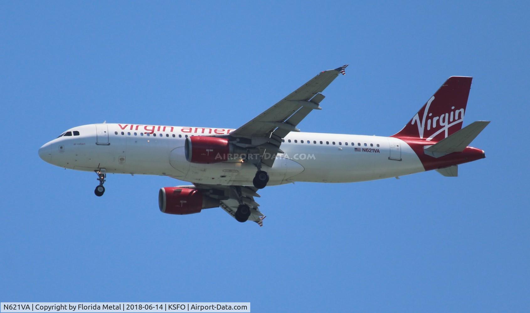 N621VA, 2005 Airbus A320-214 C/N 2616, SFO 2018