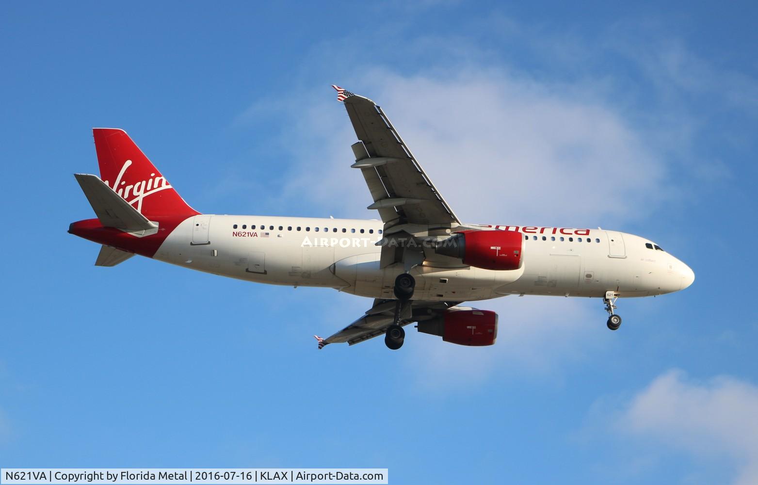 N621VA, 2005 Airbus A320-214 C/N 2616, LAX 2016