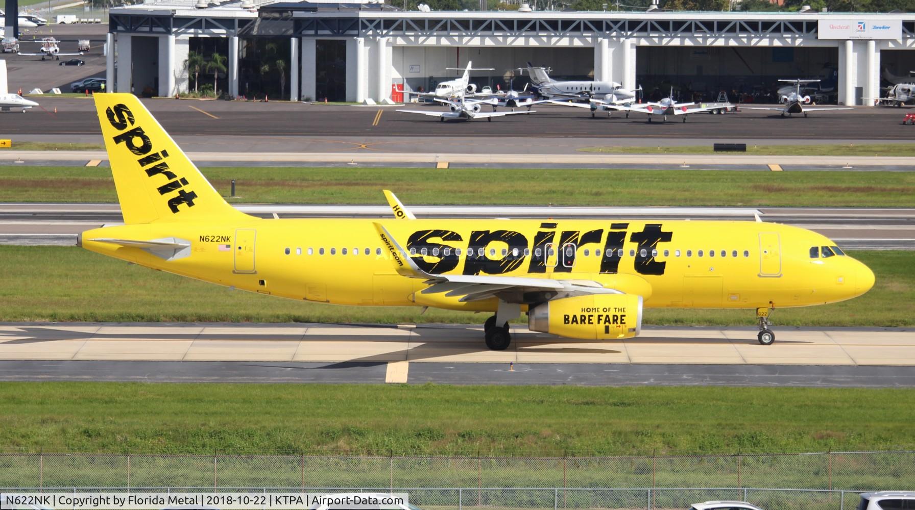 N622NK, 2013 Airbus A320-232 C/N 5804, TPA 2018